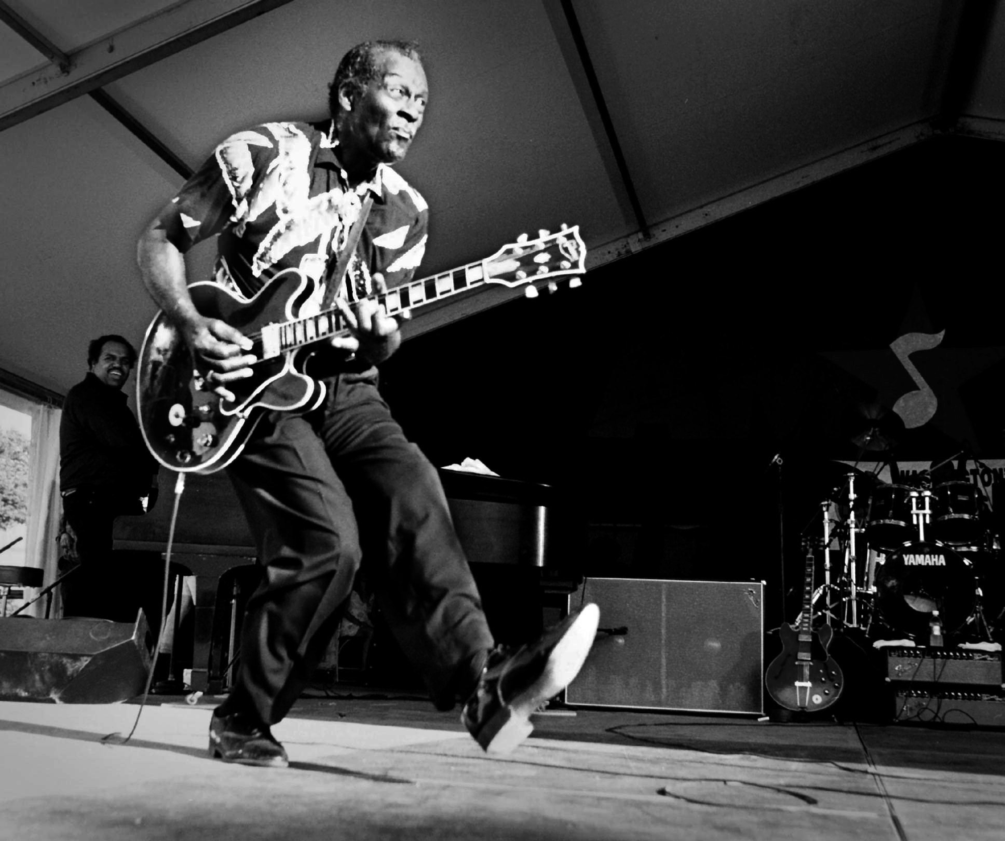Chuck Berry performs at the Kennedy Center in Washington, D.C., on May 23, 1998.