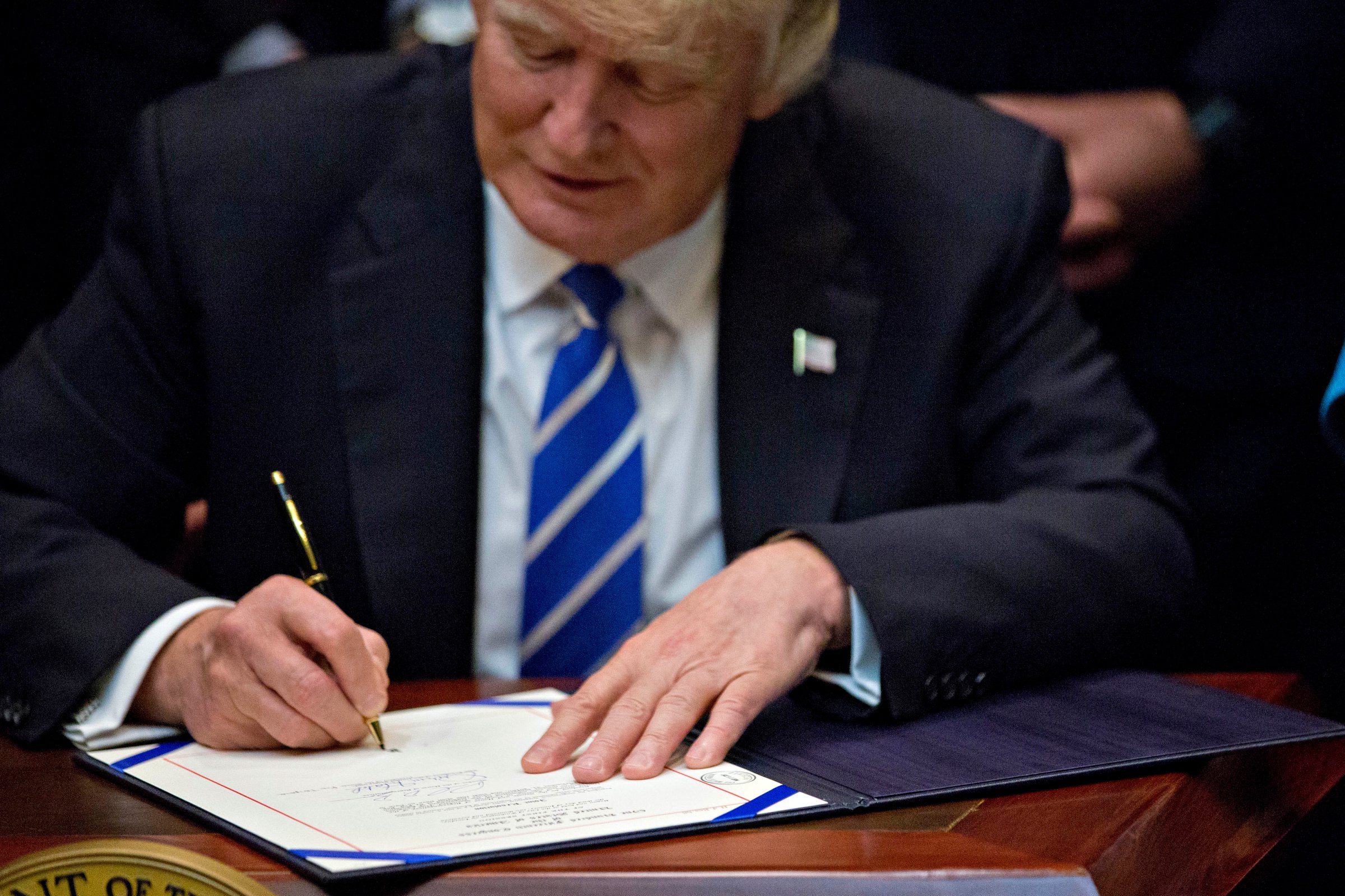 President Trump Signs Bills That Nullify Measures Put In Place During Obama Presidency