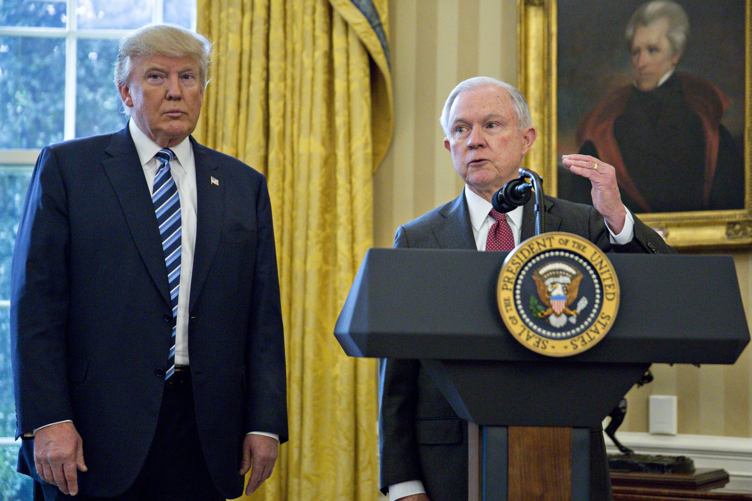 Jeff Sessions Is Sworn In As U.S. Attorney General