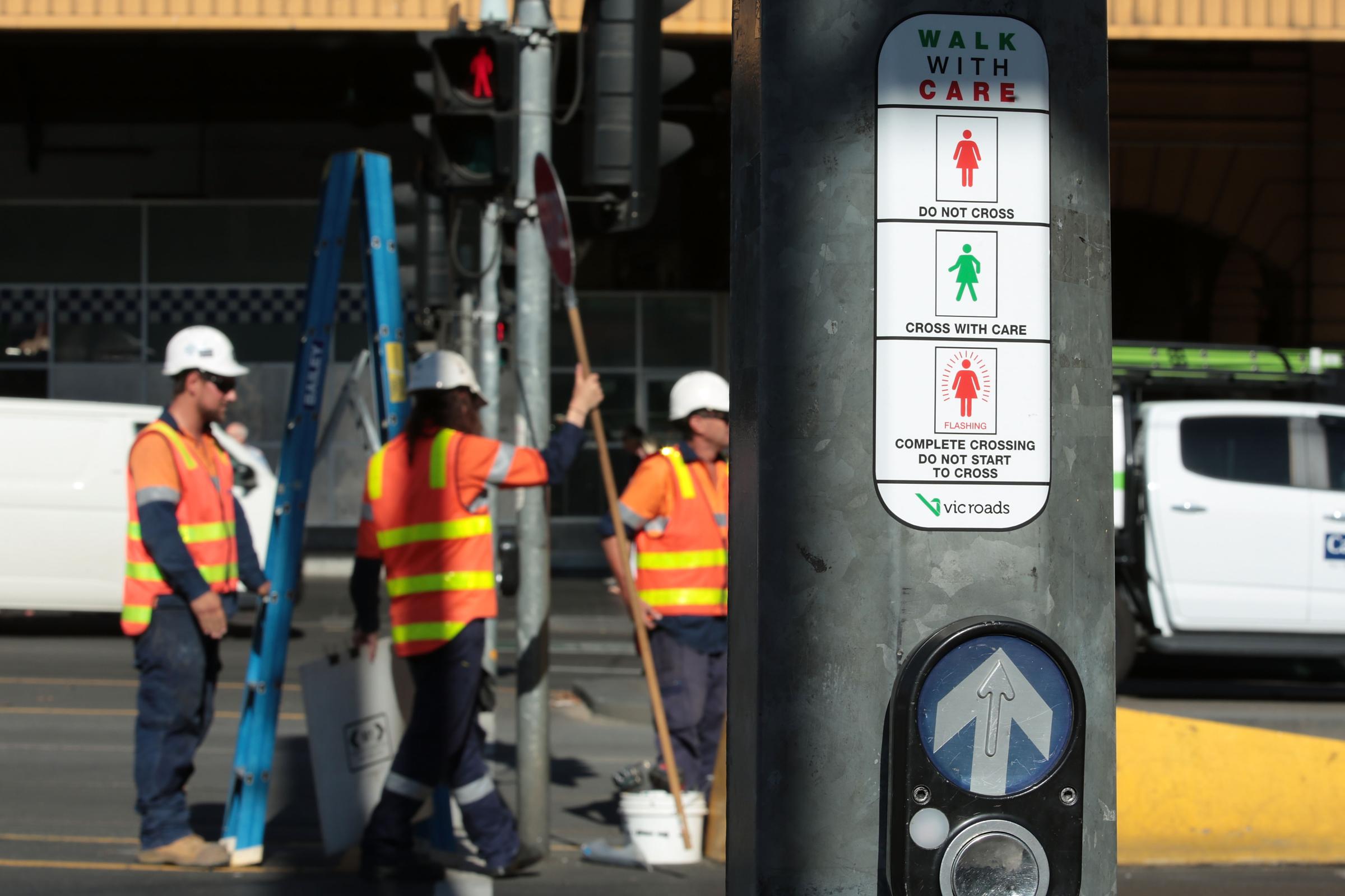 Female Traffic Light Signals Installed In Melbourne CBD In Push For Gender Equality