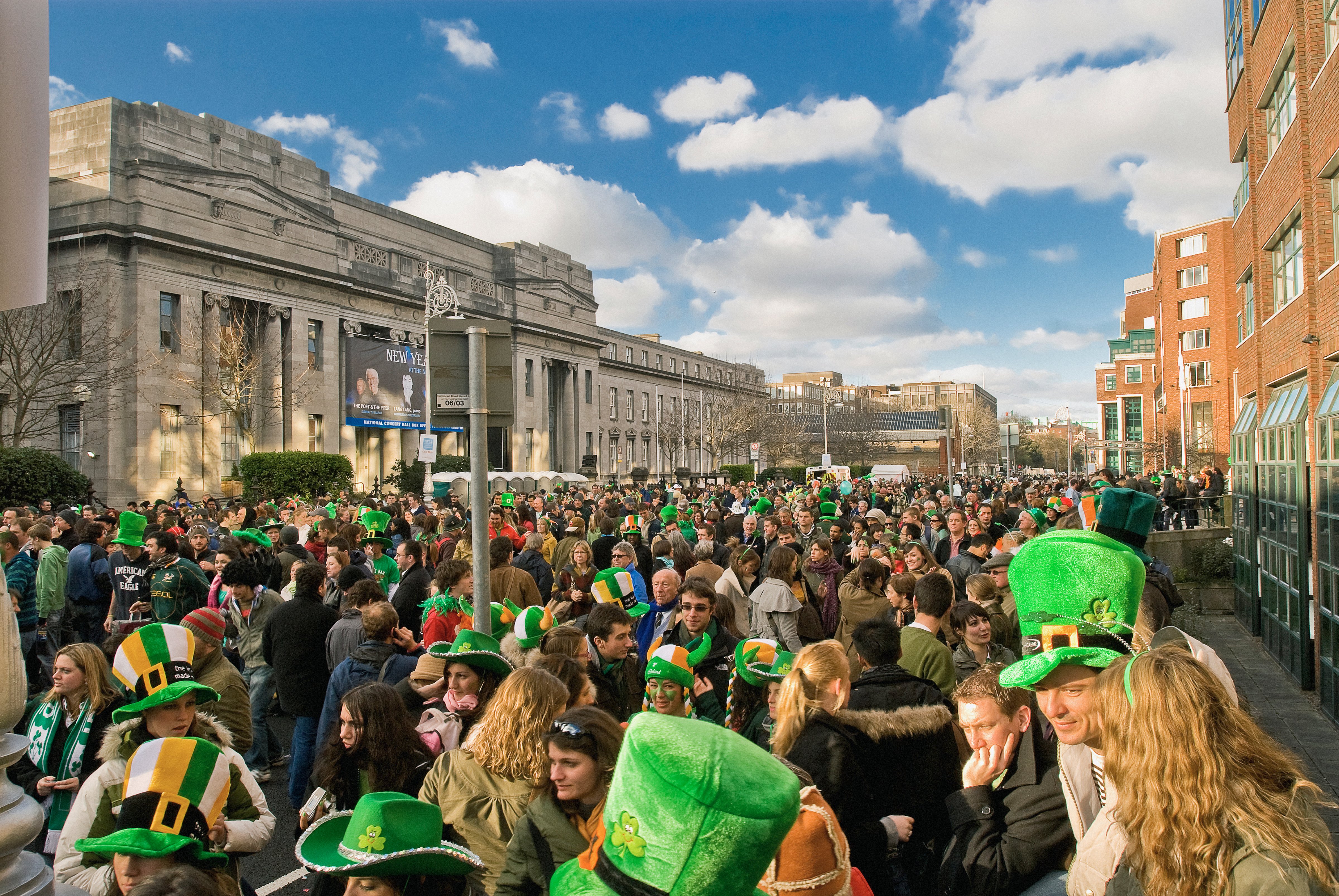 The St. Patrick's Day Parade in Dublin, Ireland. (Slow Images—Getty Images)