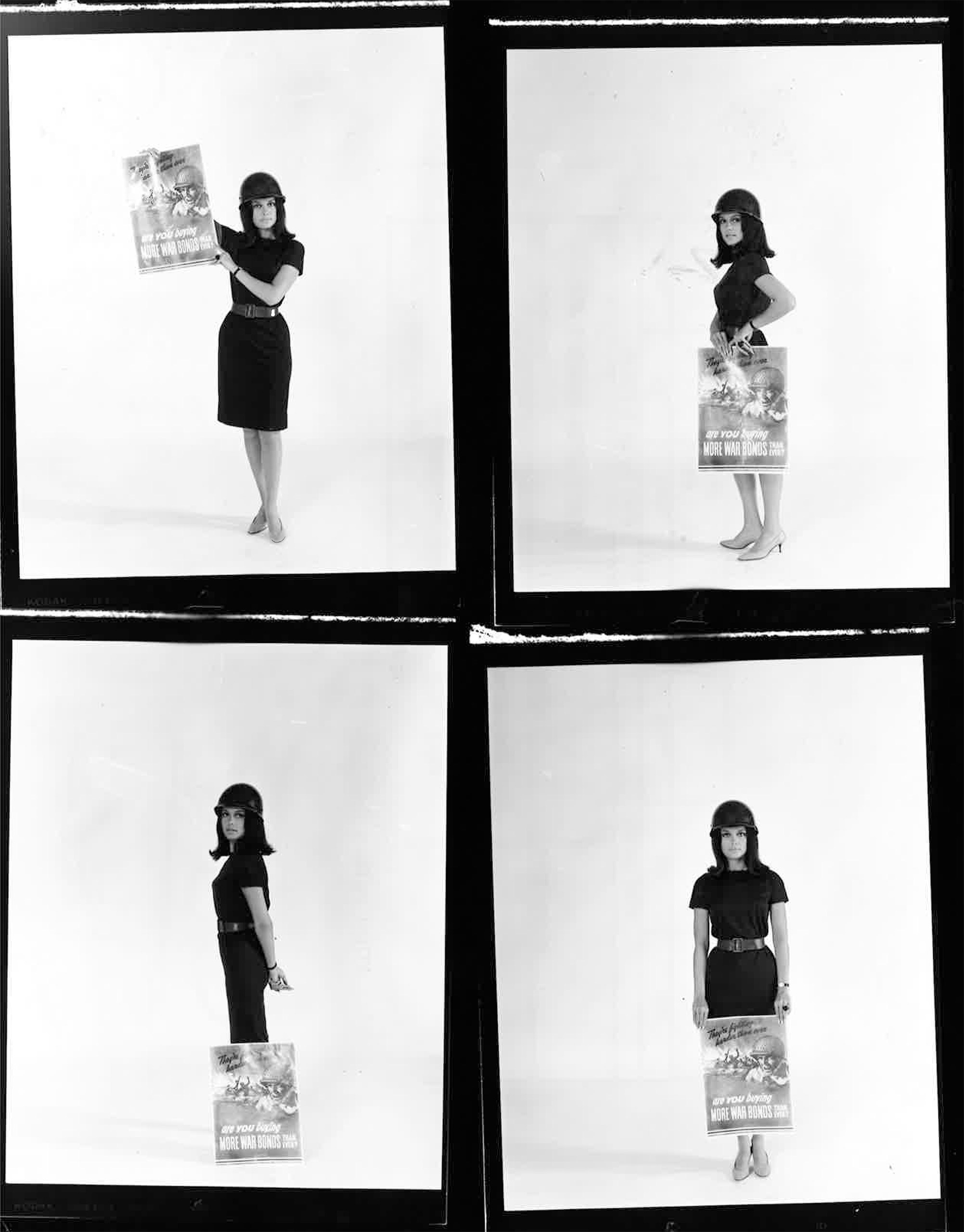 Gloria Steinem contact sheet in 1965 from LIFE magazine.