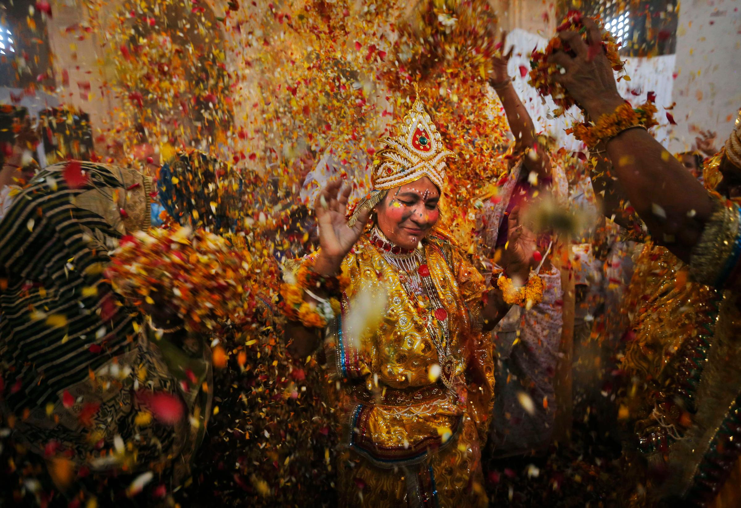 India Holi Festival Widows