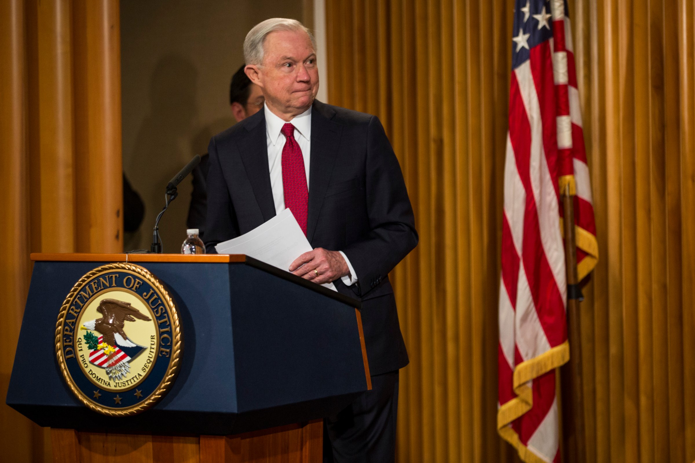 Jeff Sessions Addresses African American History Month Observation At Justice