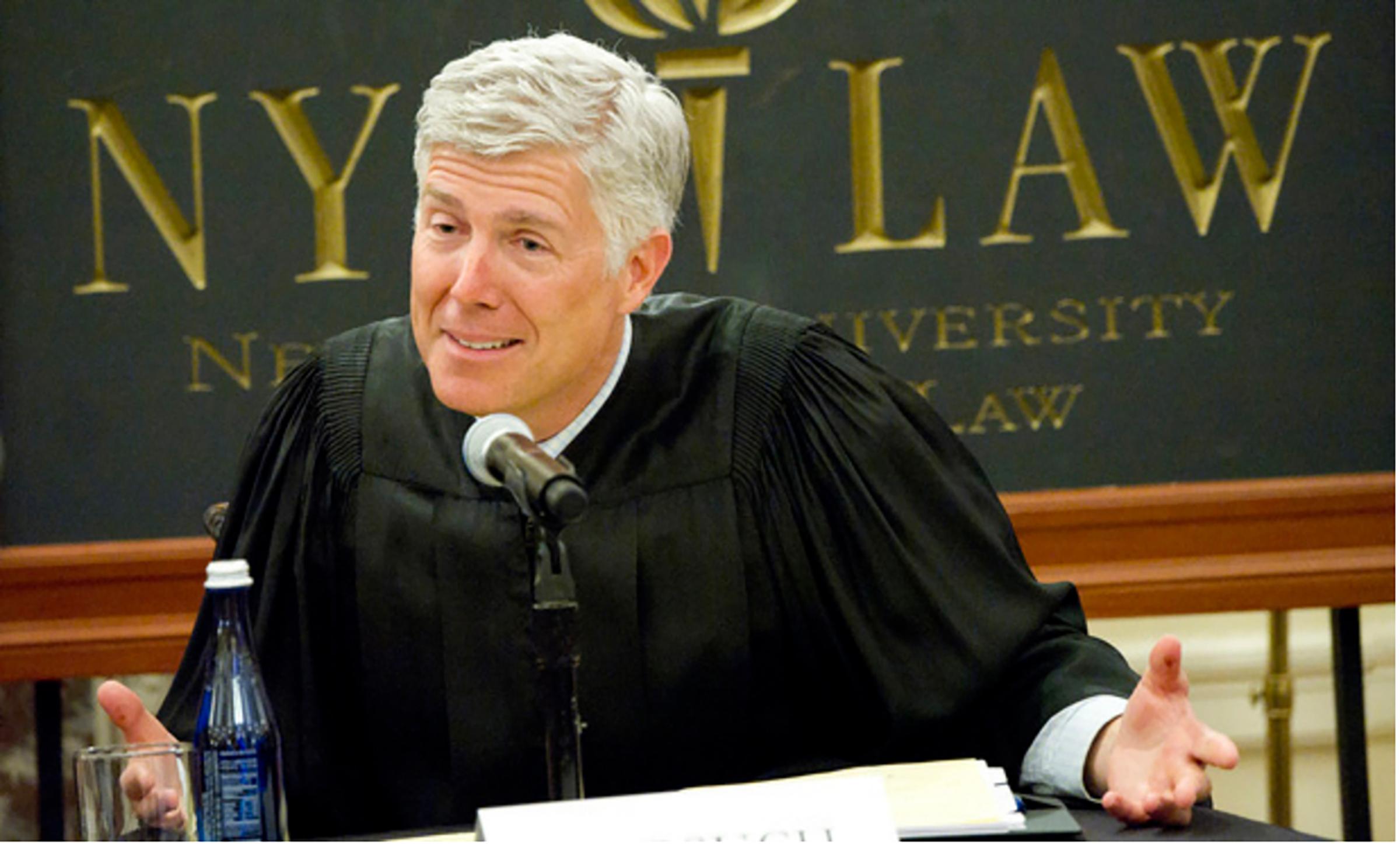 Judge Gorsuch, United States Court of Appeals for The Tenth Circuit, New York, N.Y.