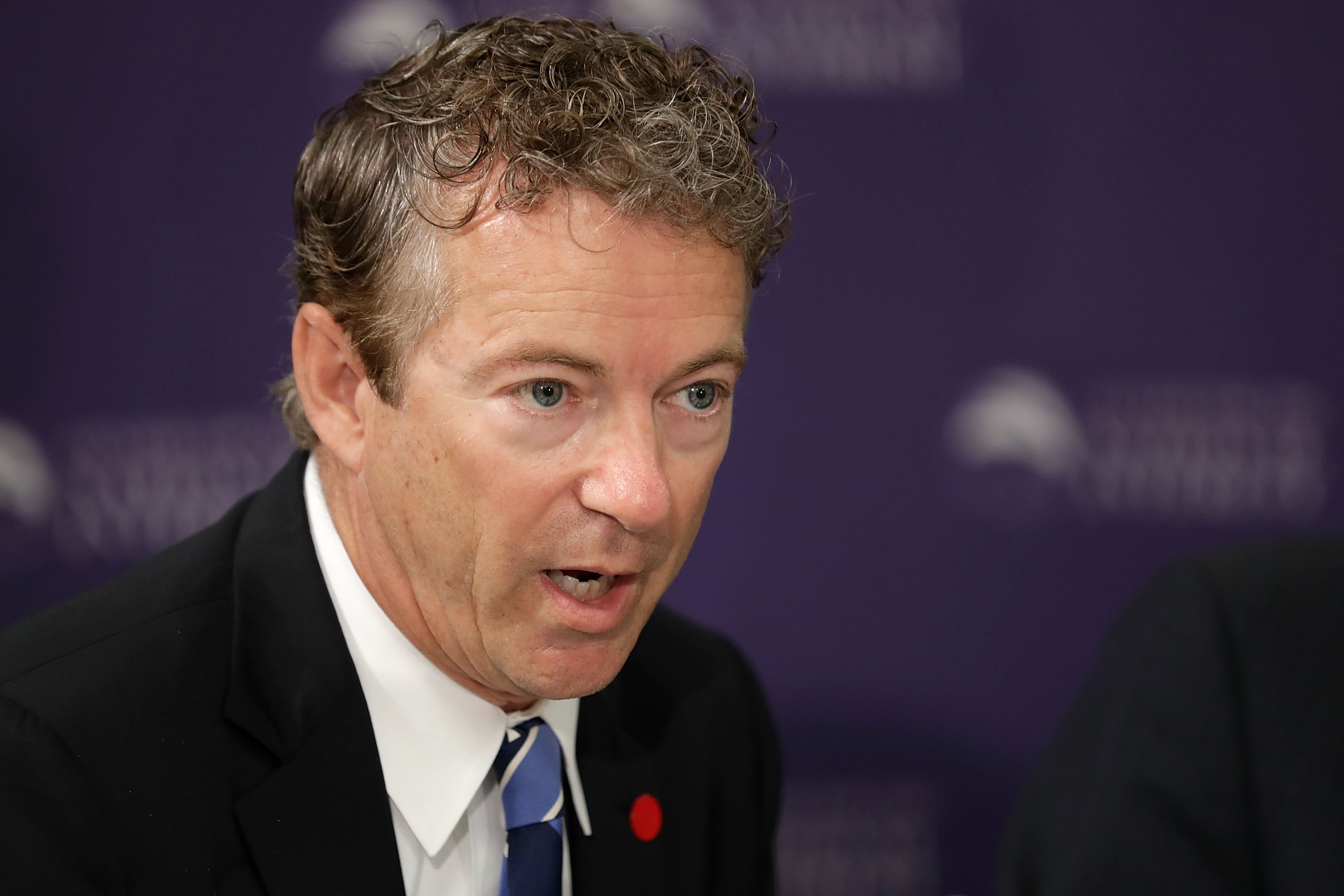 Sen. Rand Paul (R-KY) participates in a discussion about legislation to halt the sale of some weapons to Saudi Arabia at the Center for the National Interest on Sept. 19, 2016 in Washington, D.C. (Chip Somodevilla/Getty Images)