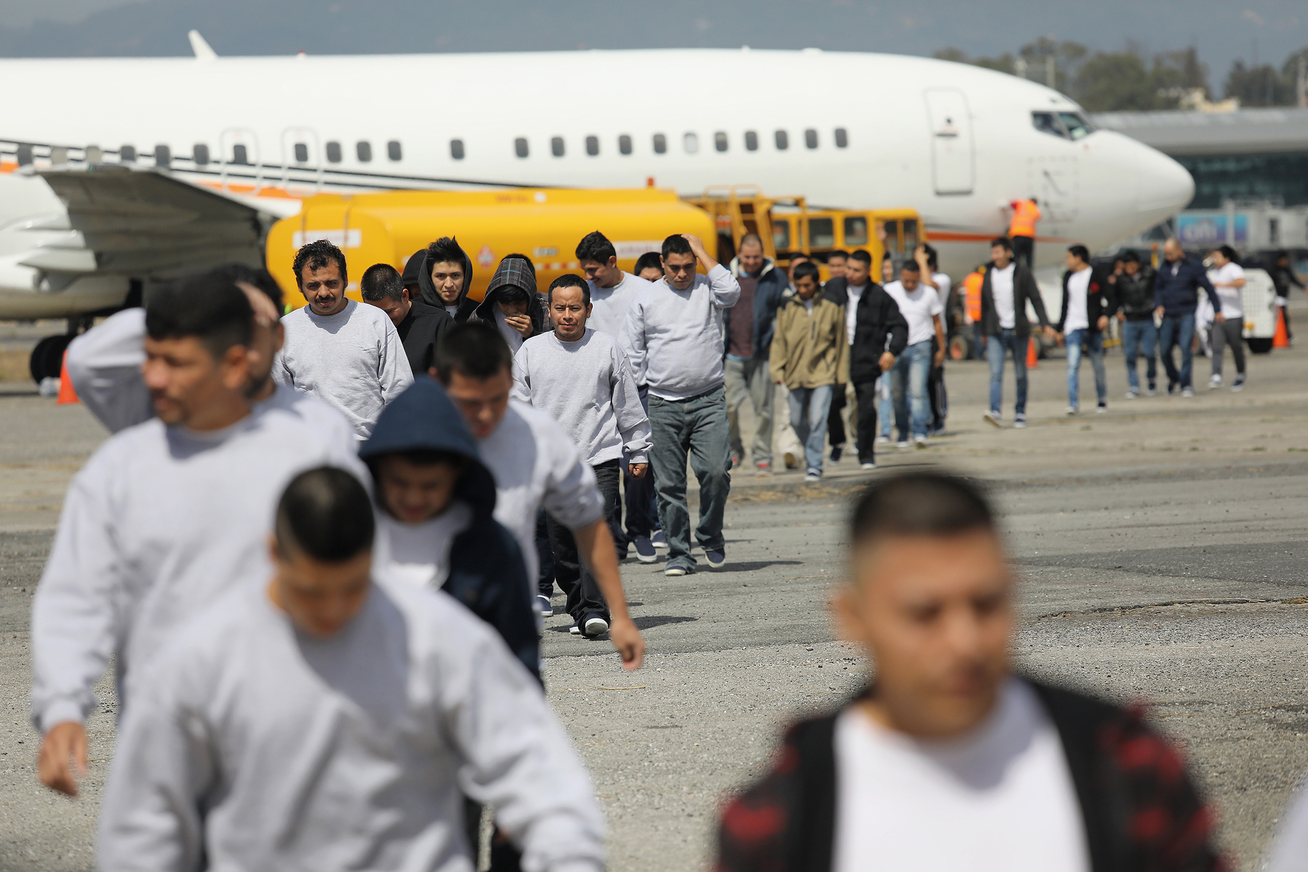 More than 100 immigrants deported from the U.S. returned to Guatemala in early February. (John Moore—Getty Images)