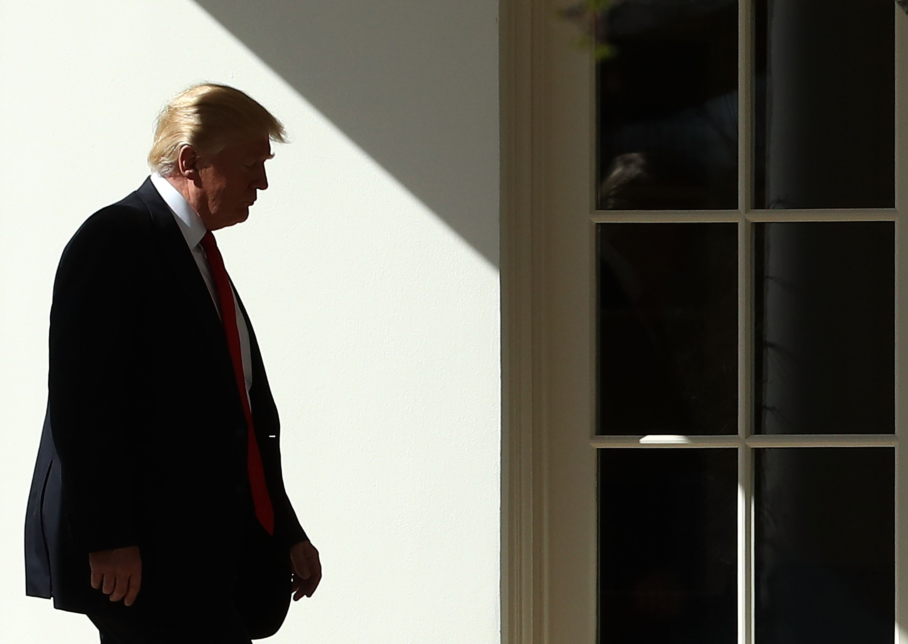 President Trump walks to the Oval Office at the White House, on Feb. 24, 2017. (Mark Wilson—Getty Images)