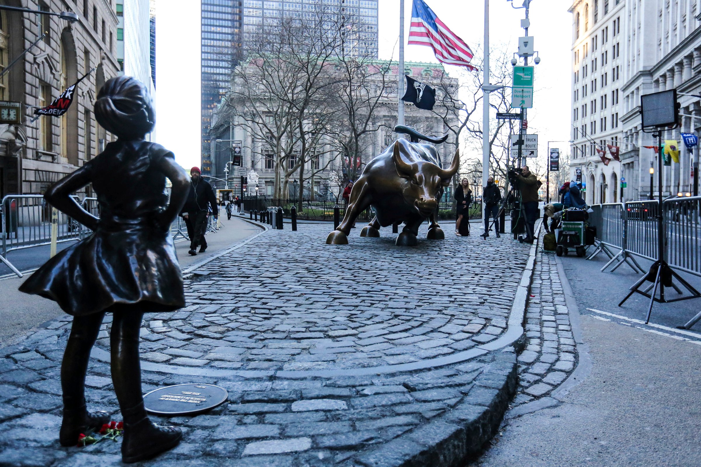 'The Fearless Girl' Statue in New York