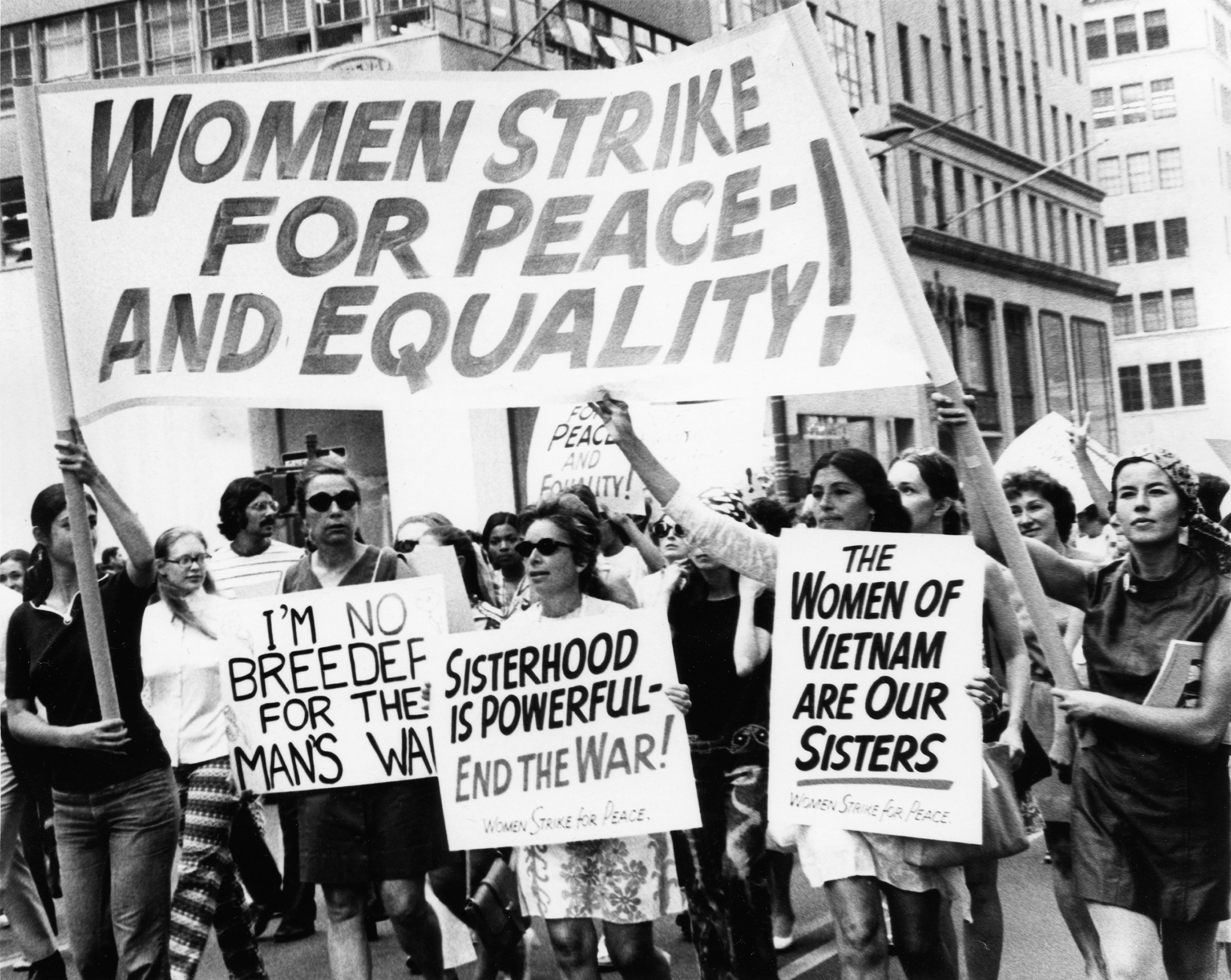 Women's Strike for Peace and Equality in New York City on Aug. 26, 1970. (Eugene Gordon—The New York Historical Society/Getty Images)