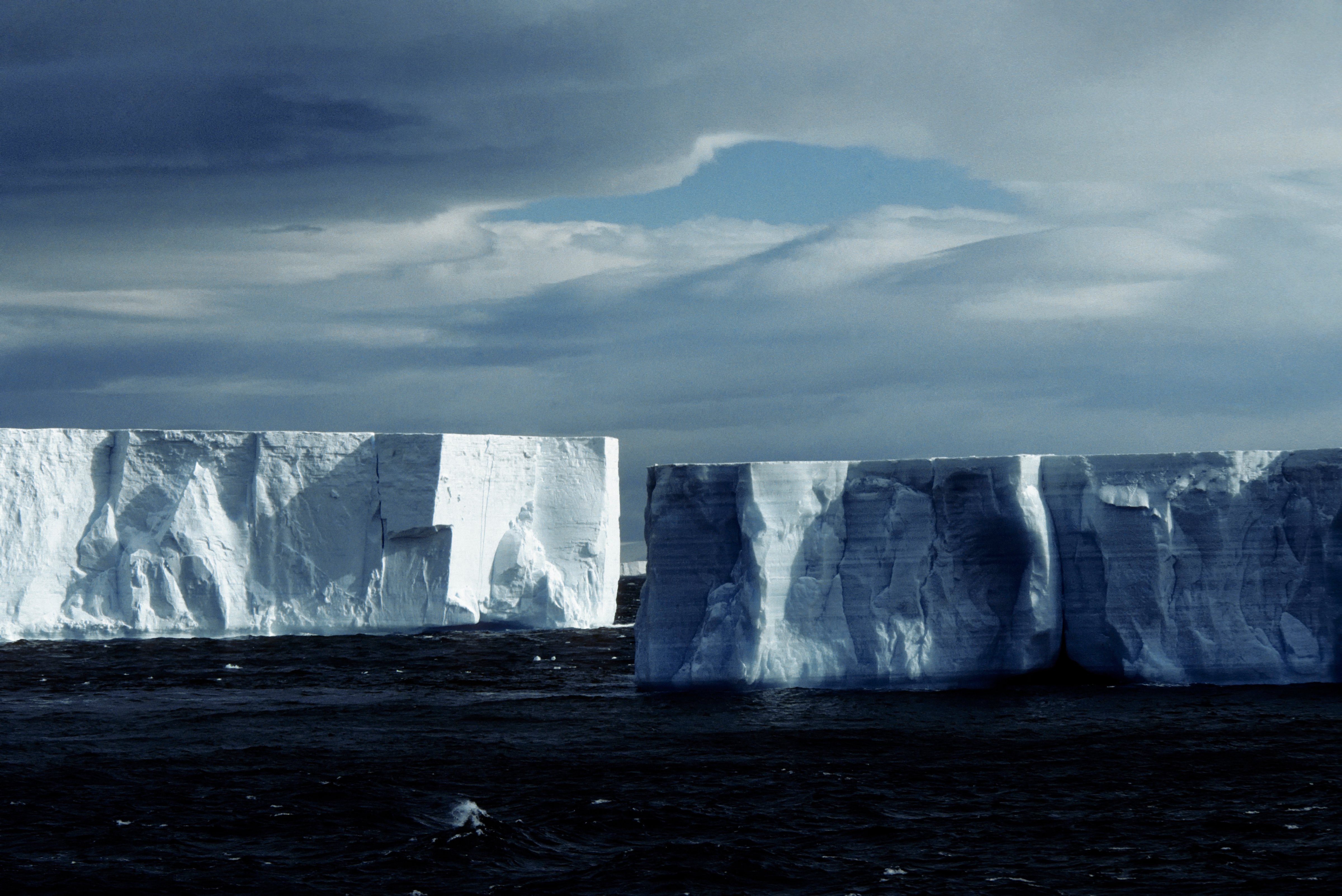 Antarctica, Tabular Icebergs. (Wolfgang Kaehle—LightRocket/Getty Images)