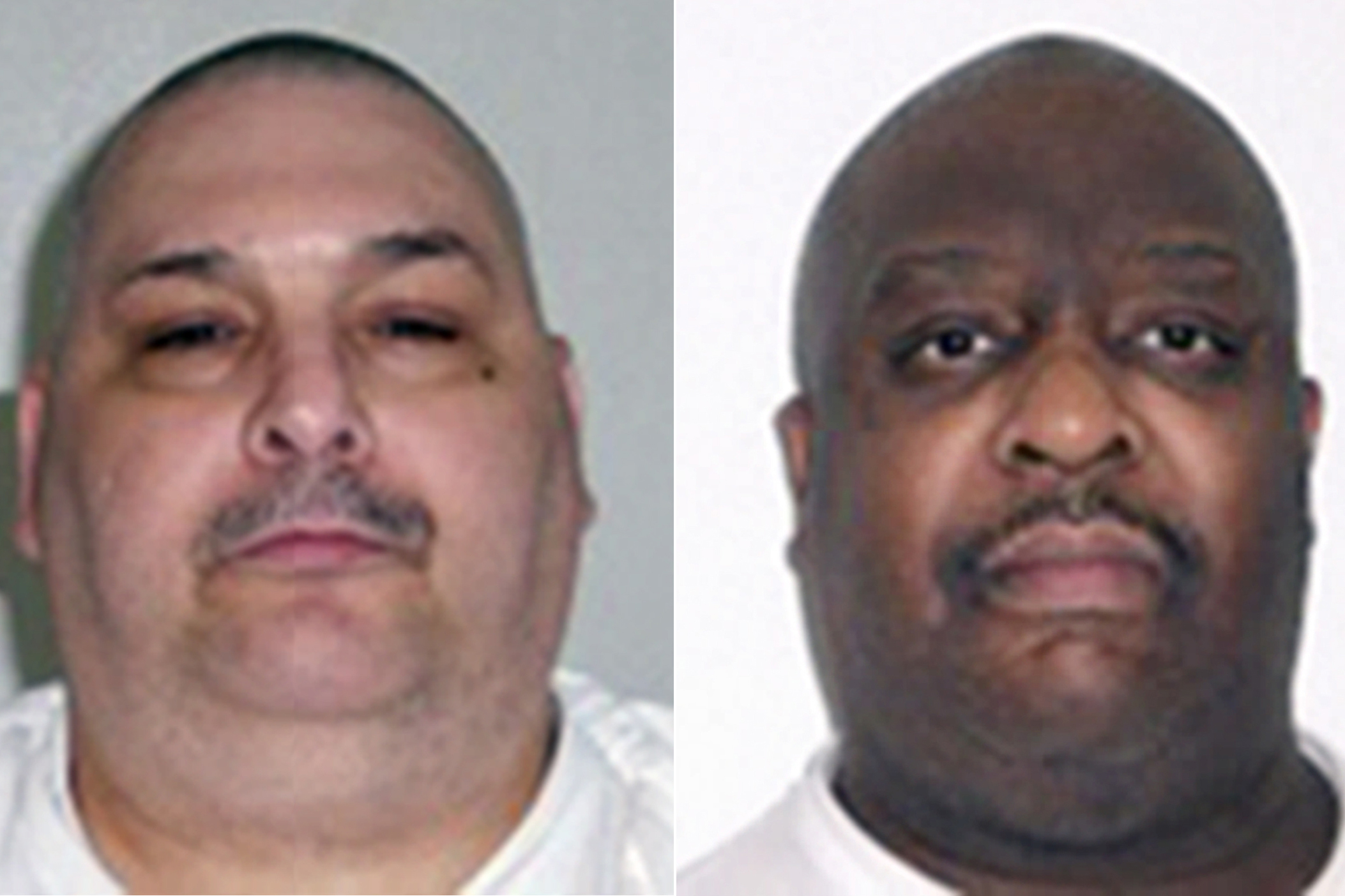 This combination of undated photos provided by the Arkansas Department of Correction shows death-row inmates Jack Harold Jones Jr., left, and Marcel Williams. Both men are scheduled for execution on April 24, 2017. (Arkansas Department of Correction/AP)