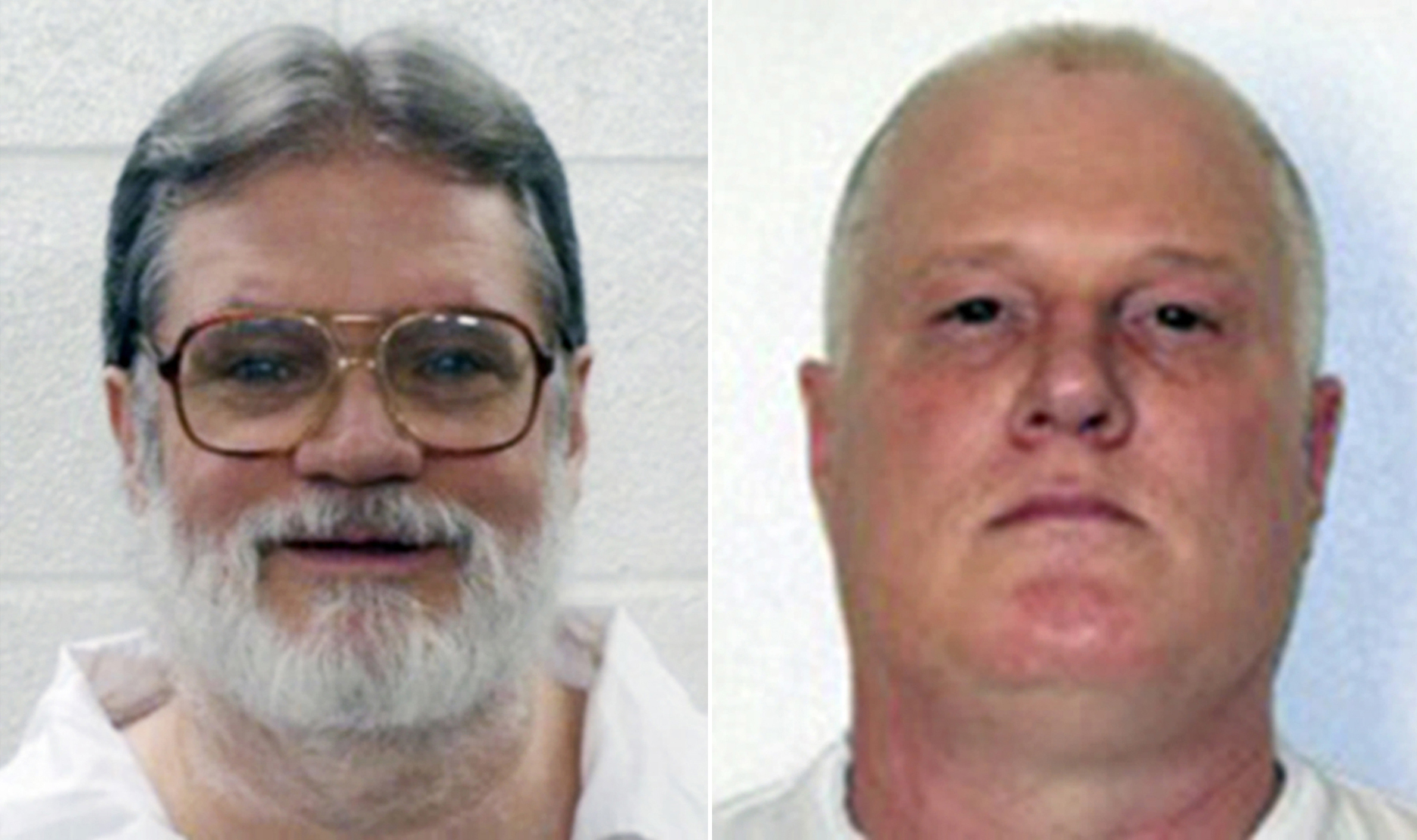 Death-row inmates Bruce Earl Ward, left, and Don William Davis. (Arkansas Department of Correction/AP)