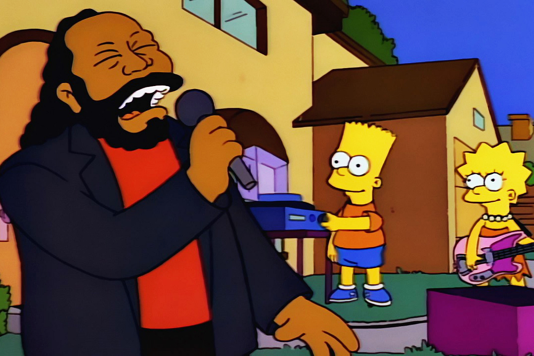 Barry White: The singer appeared as himself in  Whacking Day,  in which Lisa uses White's voice to lure snakes to safety. He also appeared as himself in  Krusty Gets Kancelled  in 1993, and his song  Can't Get Enough of Your Love, Babe  was used in the final scene of  The Last Temptation of Homer  in 1993.