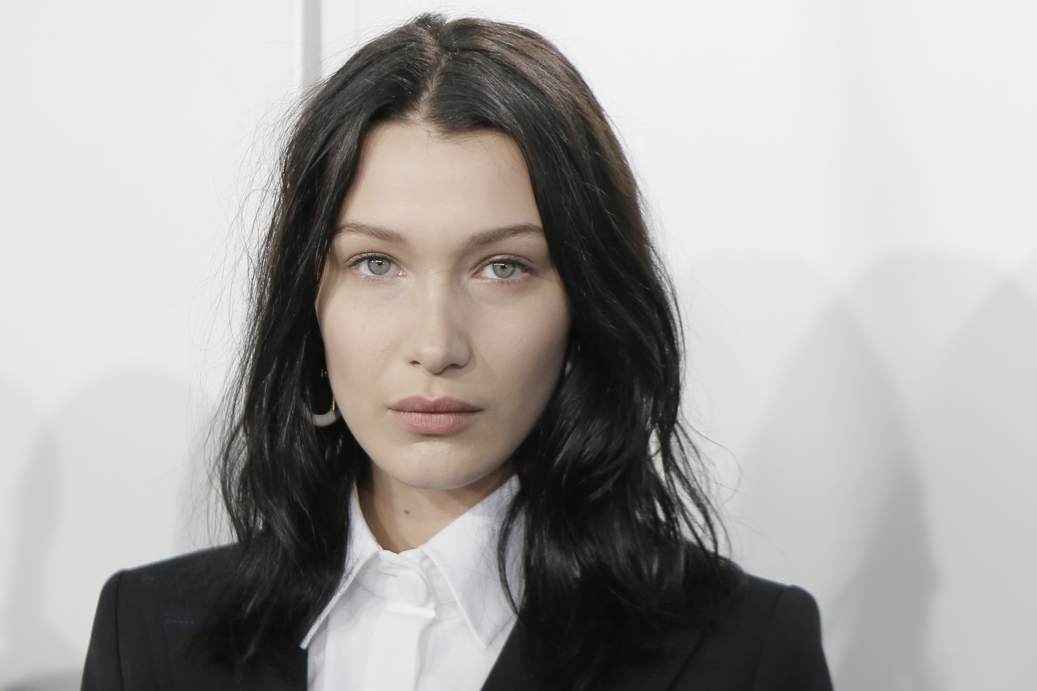 MILAN, ITALY - FEBRUARY 23:  Model Bella Hadid, beauty backstage detail, is seen backstage ahead of the Fendi show during Milan Fashion Week  Fall/Winter 2017/18 on February 23, 2017 in Milan, Italy. (Photo by Lorenzo Palizzolo/Getty Images) (Lorenzo Palizzolo&mdash;Getty Images)