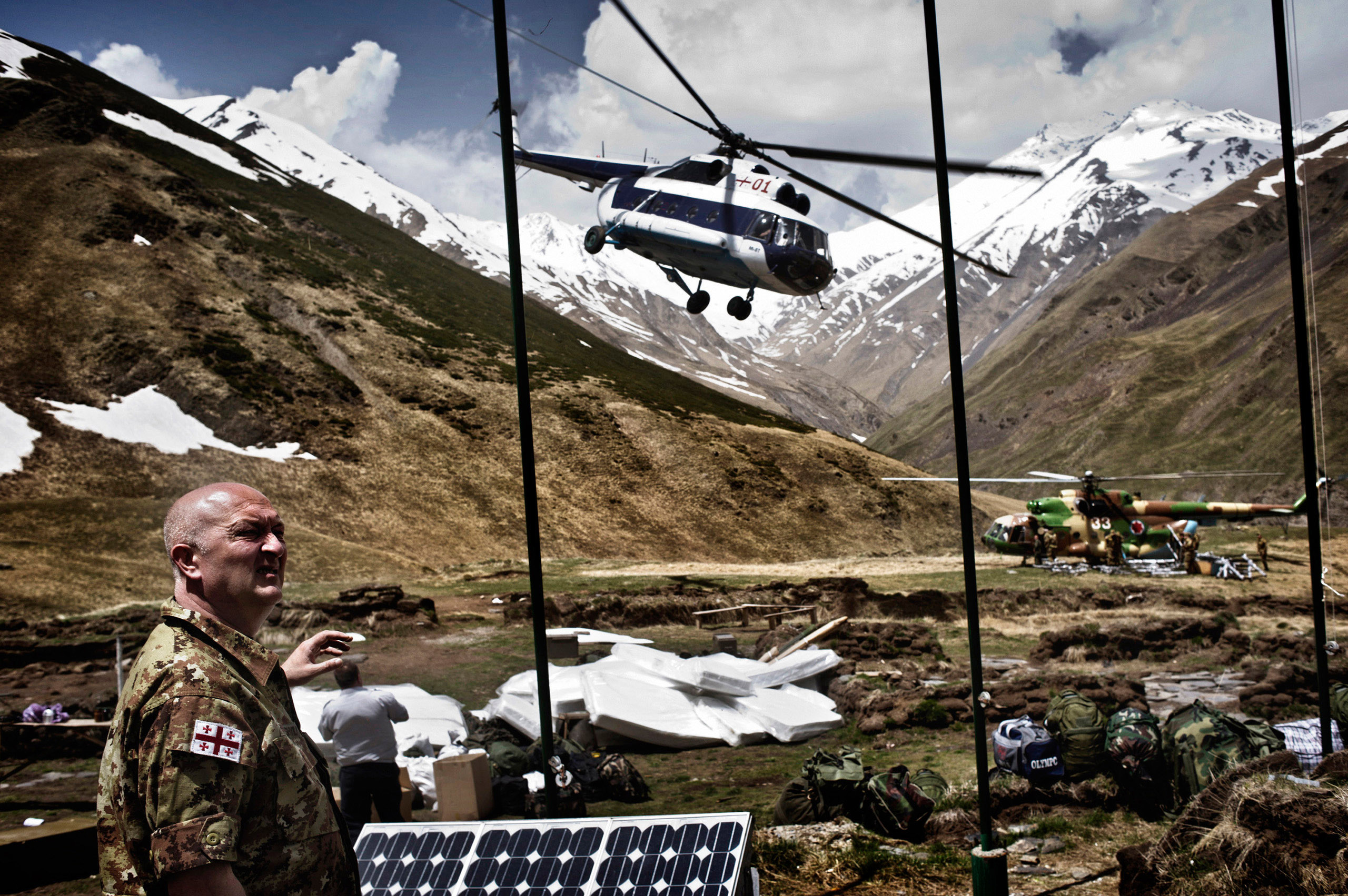 Border police patrol Georgia’s frontier with Russia in the eastern Caucasus, part of a nuclear smuggling route. (Yuri Kozyrev—Noor for TIME)