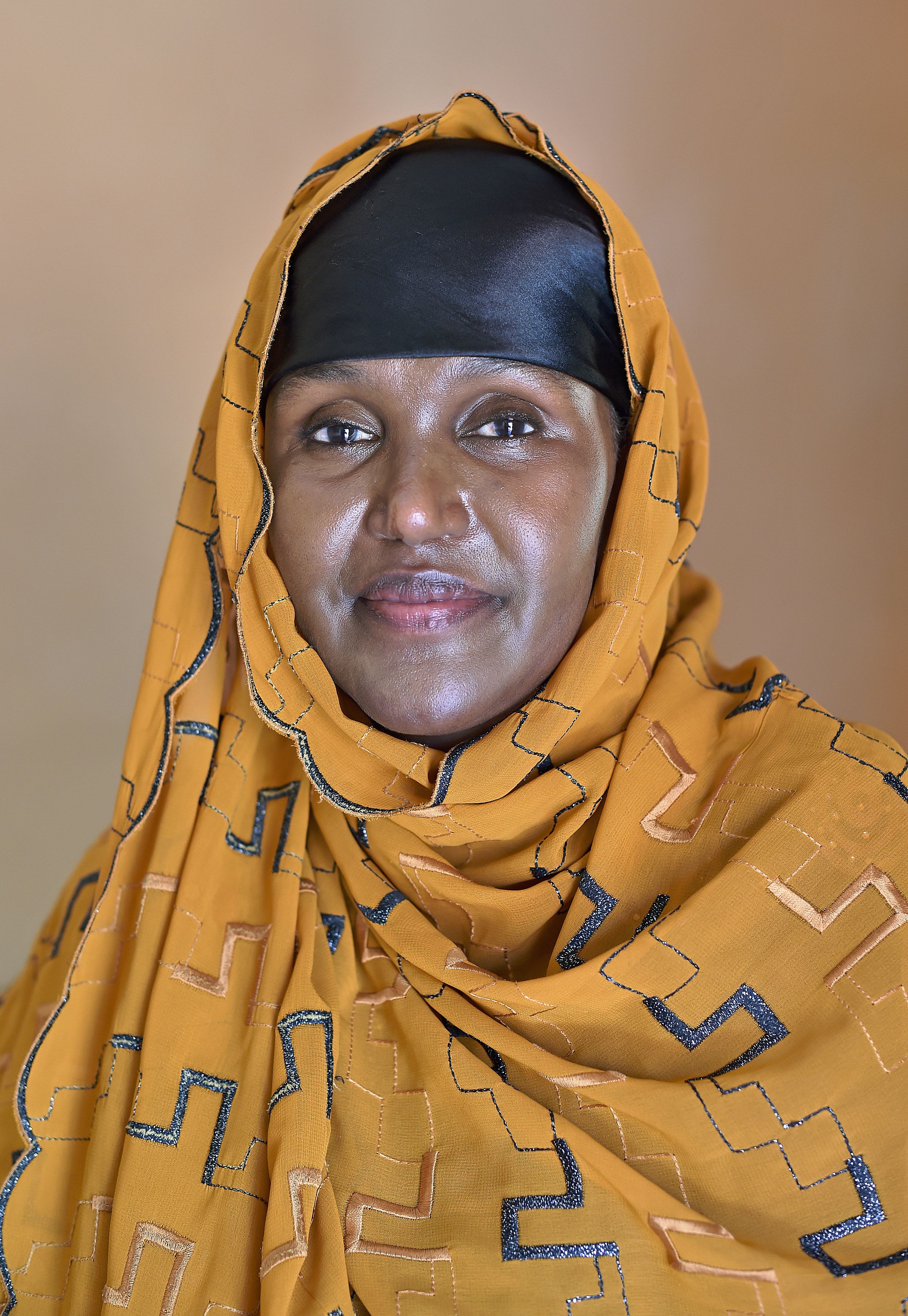 Fartuun Adan, who runs the Elman Peace and Human Rights Centre in Mogadishu where survivors of sexual violence can find refuge, medical care and support, poses on March 24, 2015.