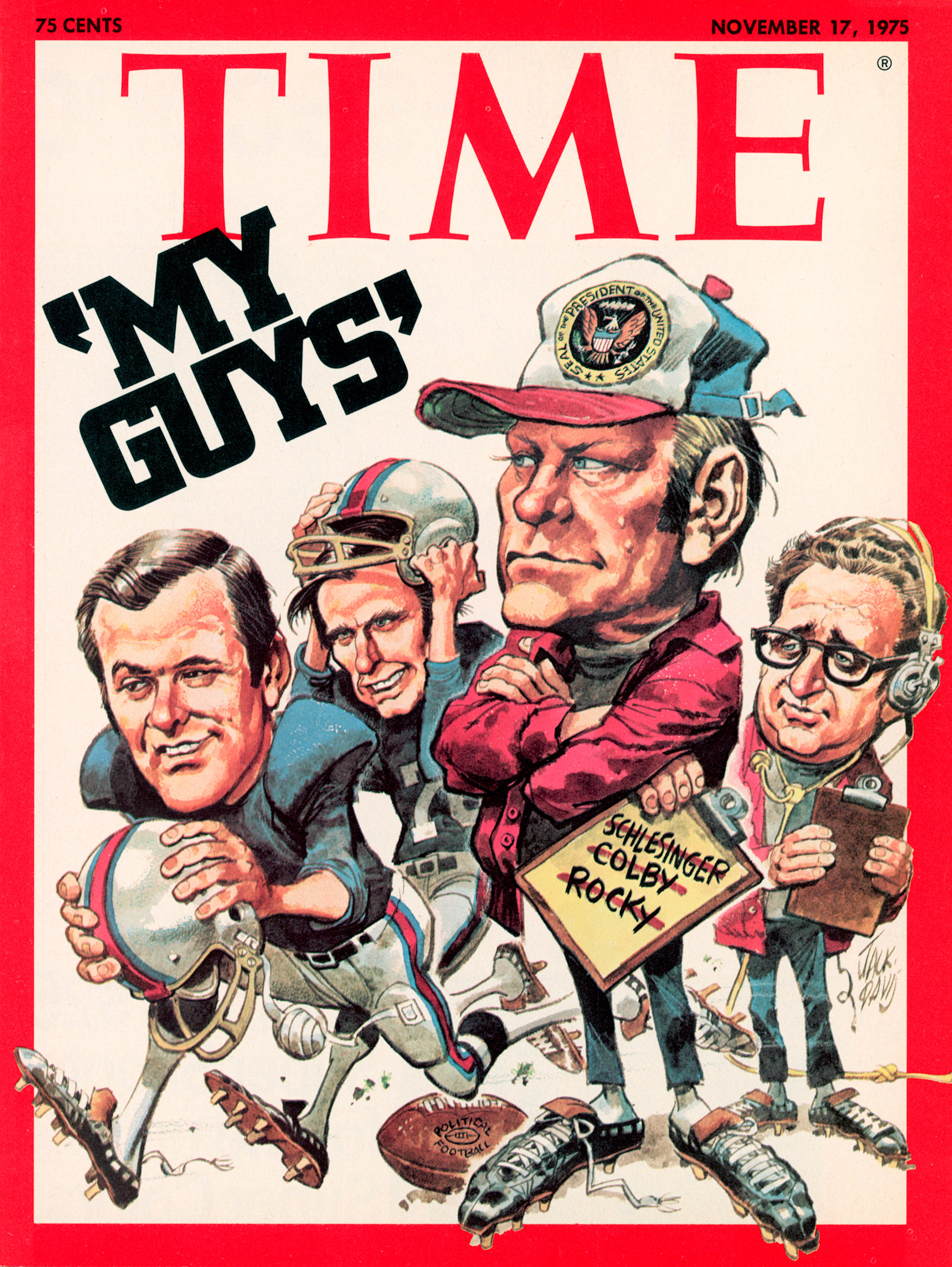 George H.W. Bush, pictured as part of Gerald Ford's team, on the Nov. 17, 1975, cover of TIME.
