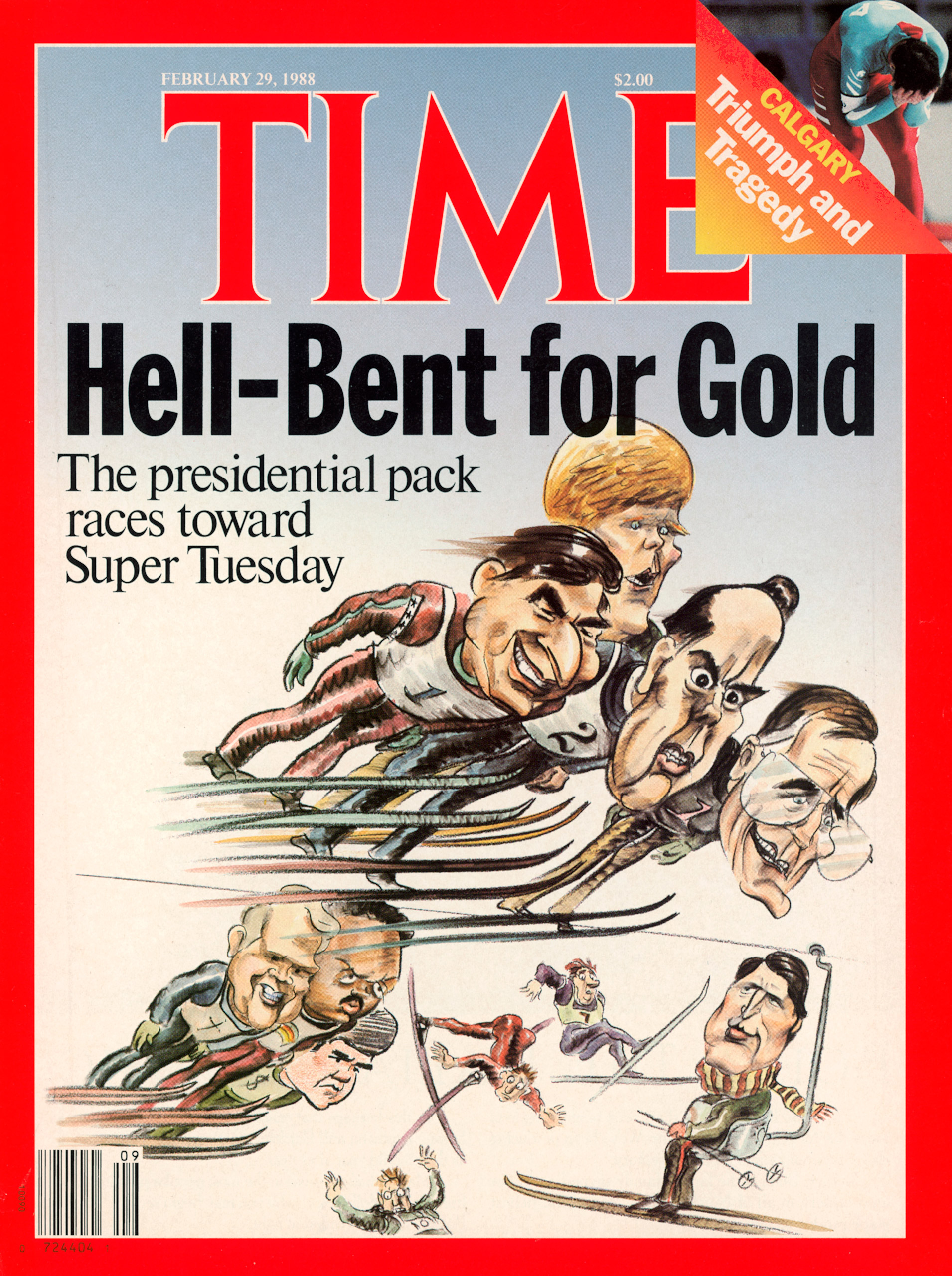 George H.W. Bush, pictured among other presidential contenders, on the Feb. 29, 1988, cover of TIME.