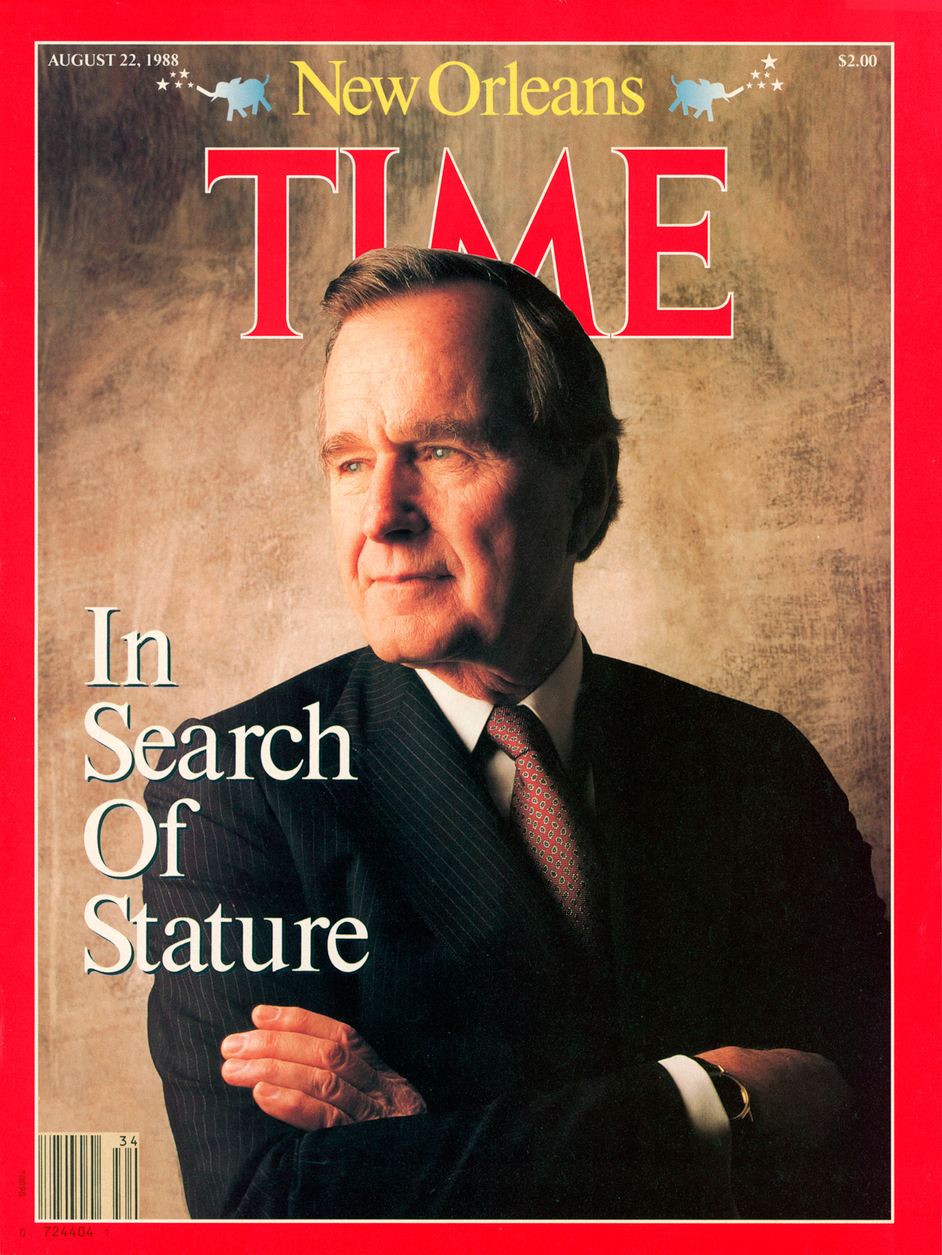 George H.W. Bush on the Aug. 22, 1988, cover of TIME. Cover photo by William Coupon.