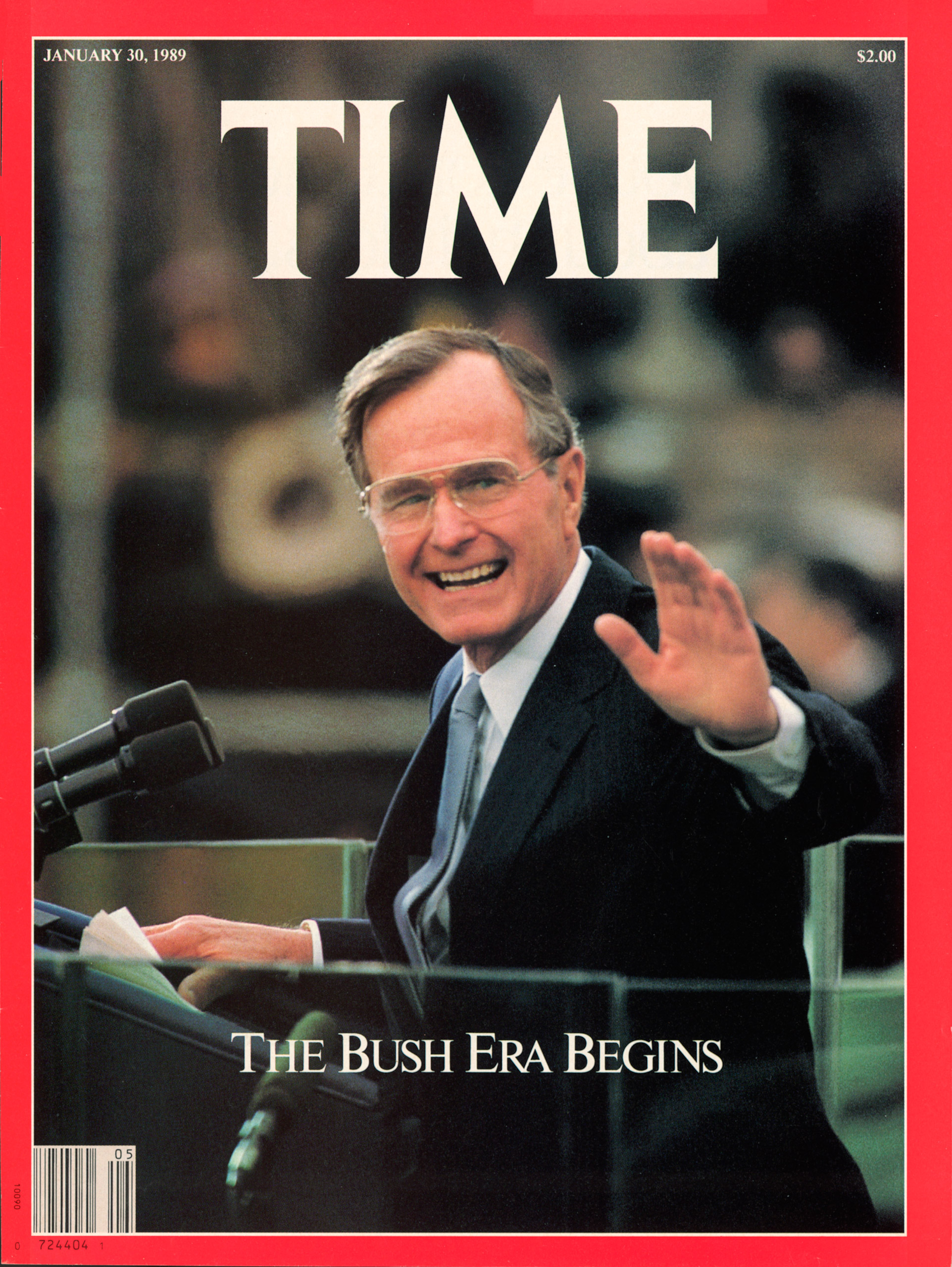 George H.W. Bush on the Jan. 30, 1989, cover of TIME. Photo credit by Dirck Halstead.