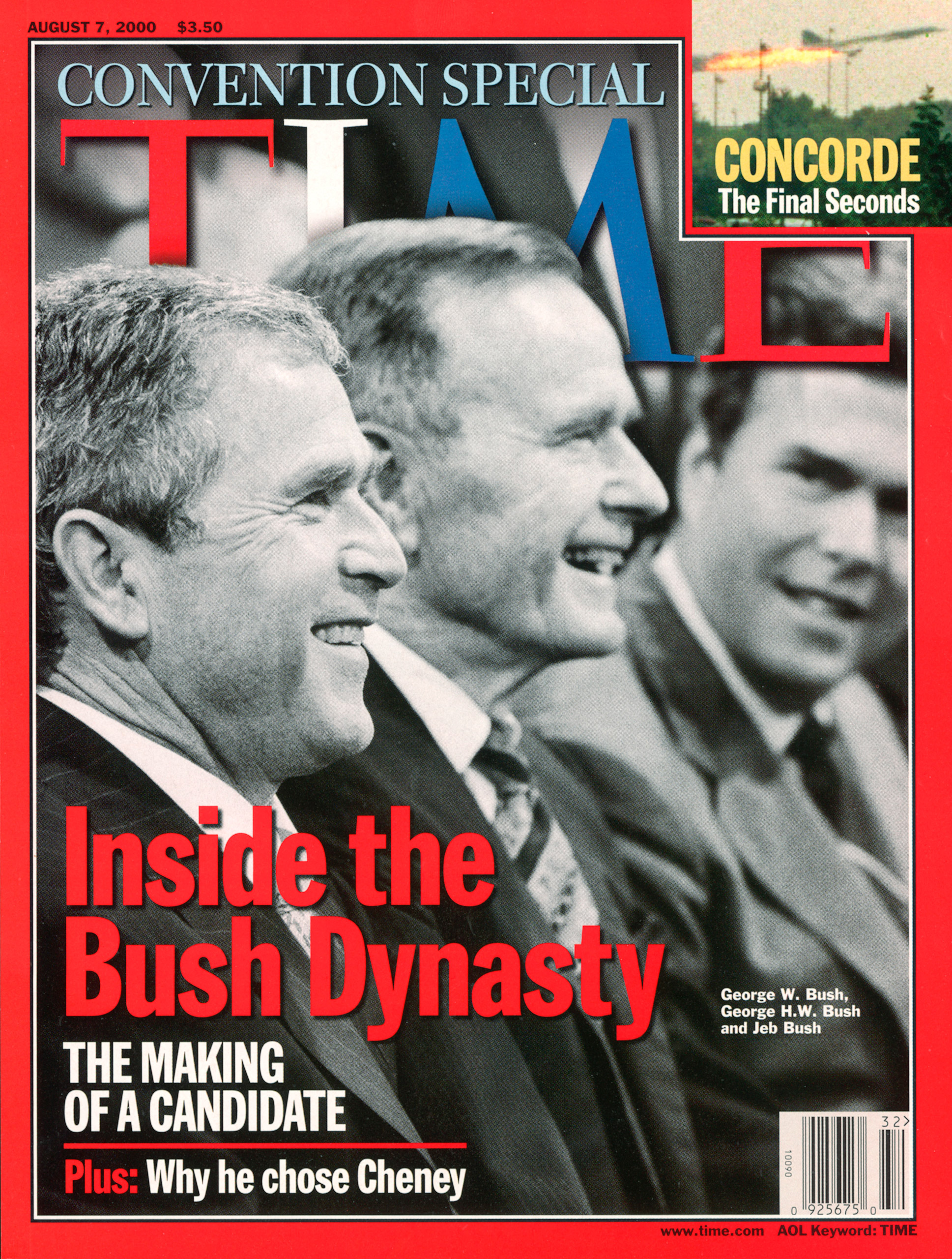 The 'Bush Dynasty' on the Aug. 7, 2000, cover of TIME.