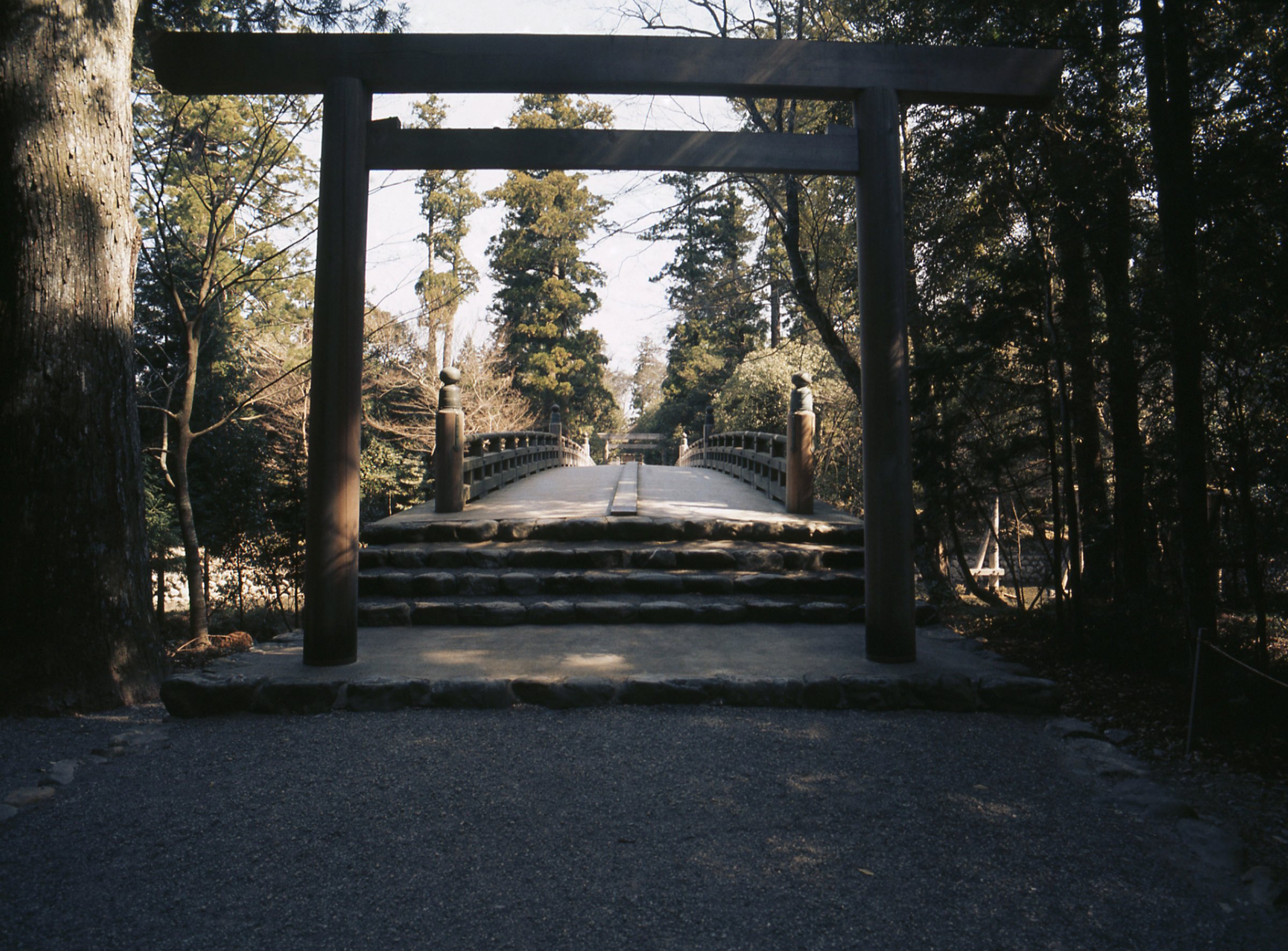 Ceremonial gateway, or Torii, Ise