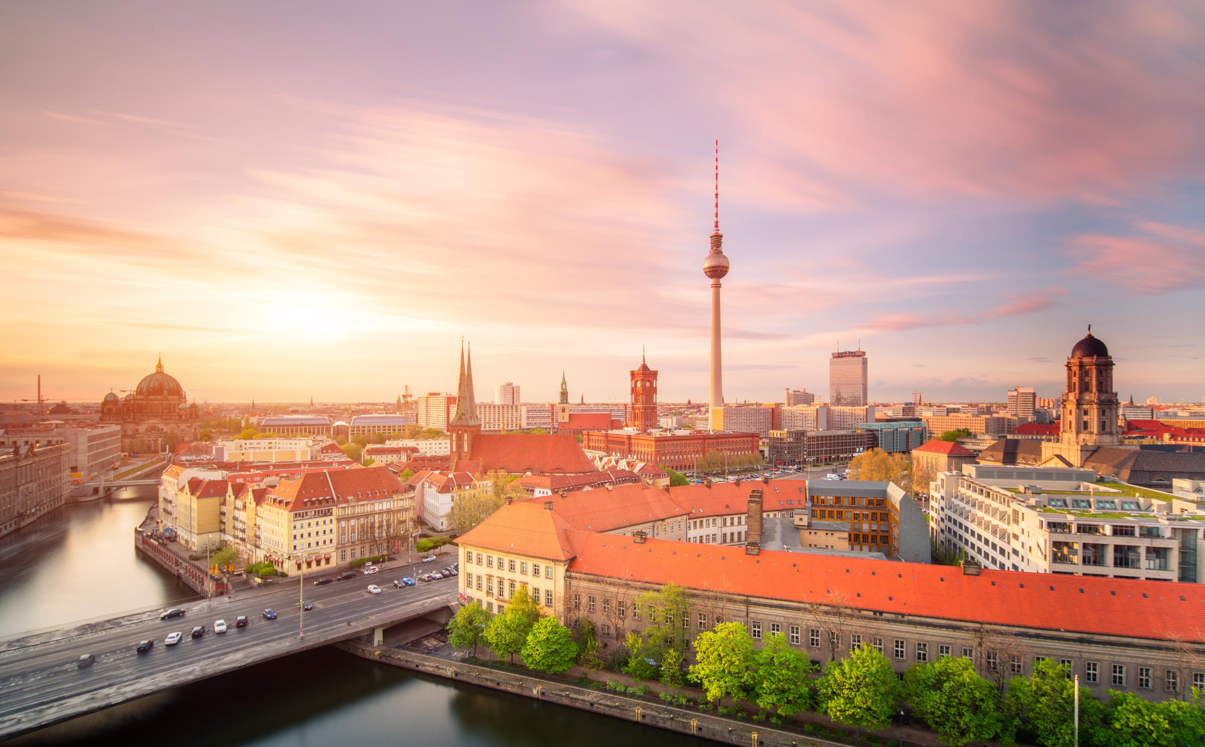 Berlin skyline Summer panorama