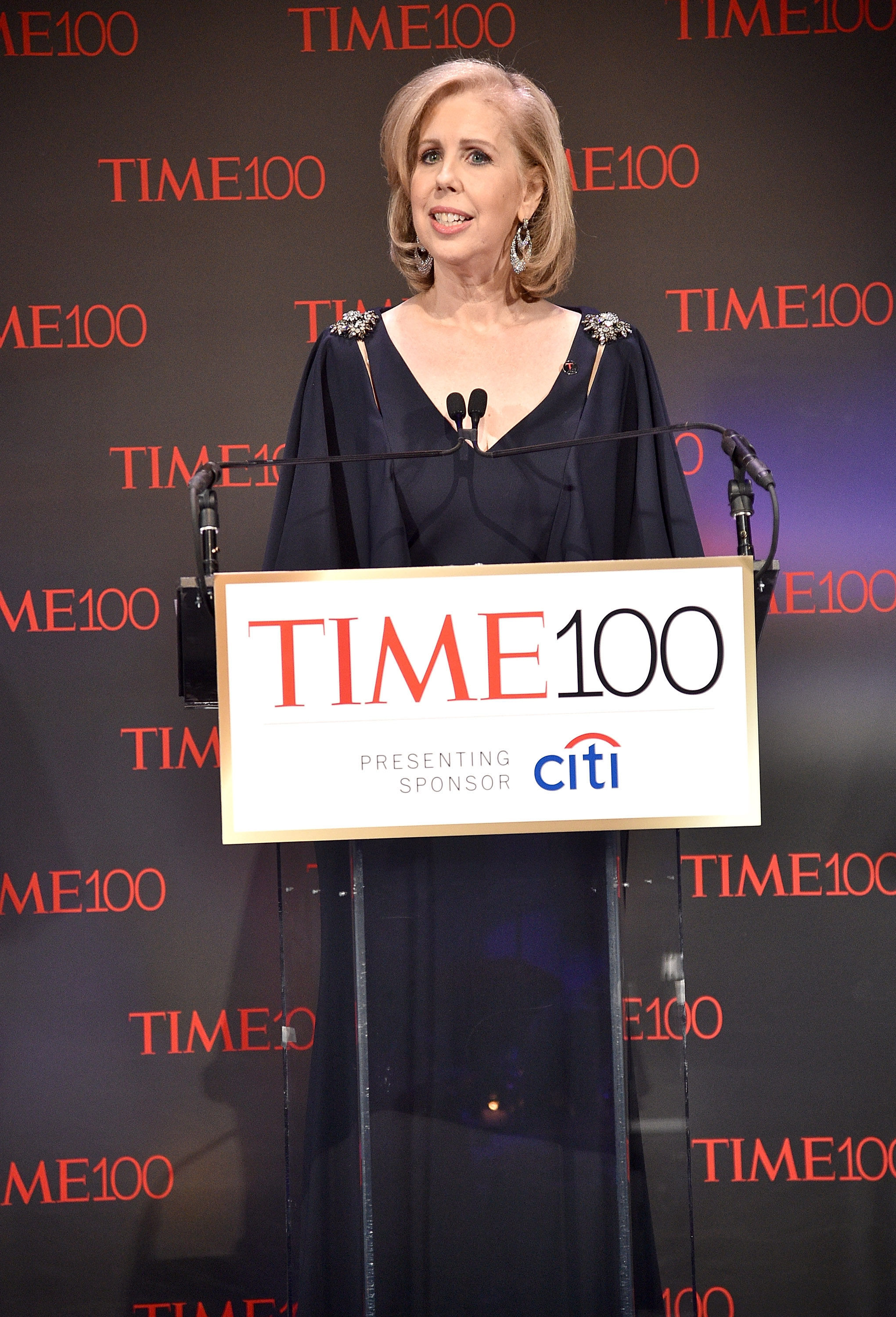 TIME managing editor Nancy Gibbs speaks during 2017 Time 100 Gala at Jazz at Lincoln Center on April 25, 2017 in New York City.