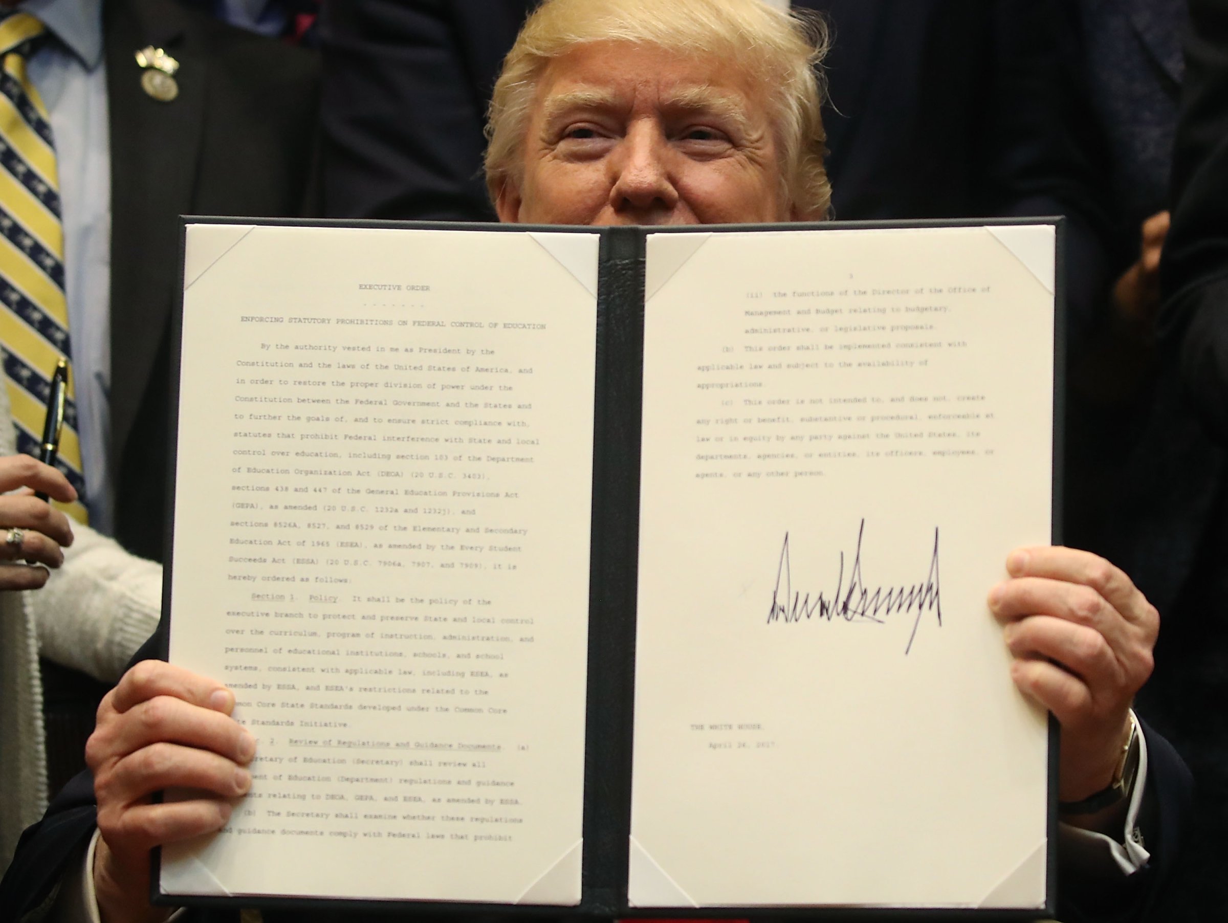 President Trump Participates Signs Education Federalism Executive Order