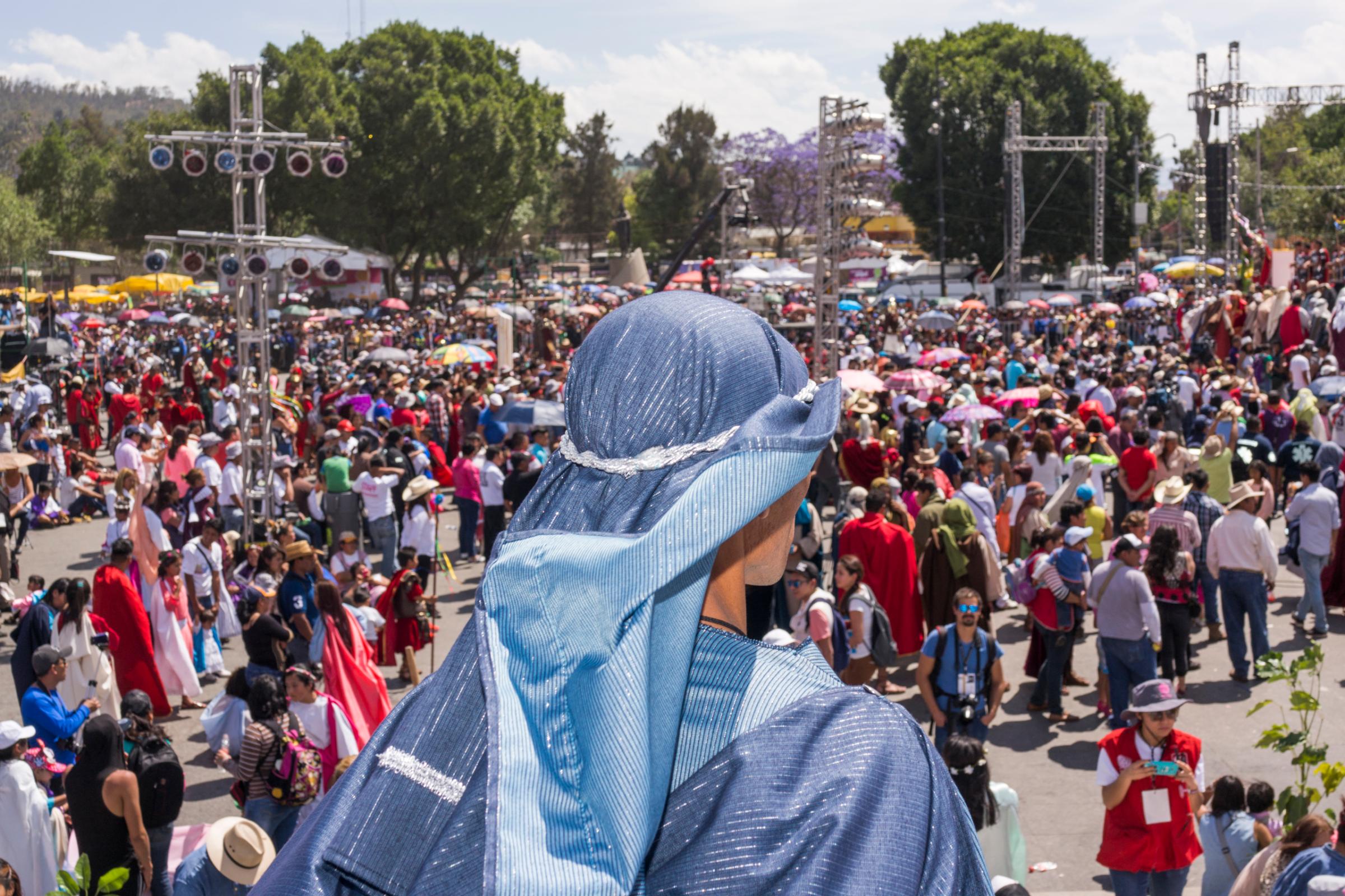 Holy Week celebrations in Iztapalapa, Mexico.