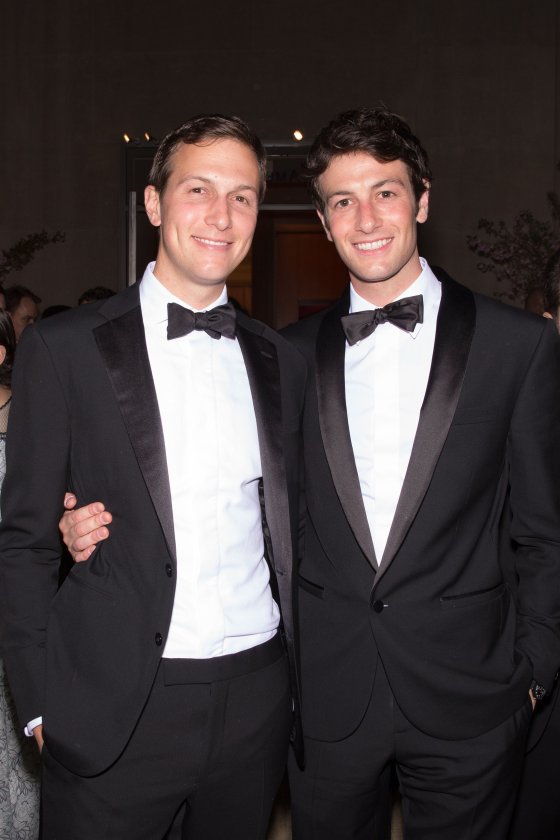 Jared Kushner with his brother Joshua at the Costume Institute Gala Benefit, New York, May 4, 2015.