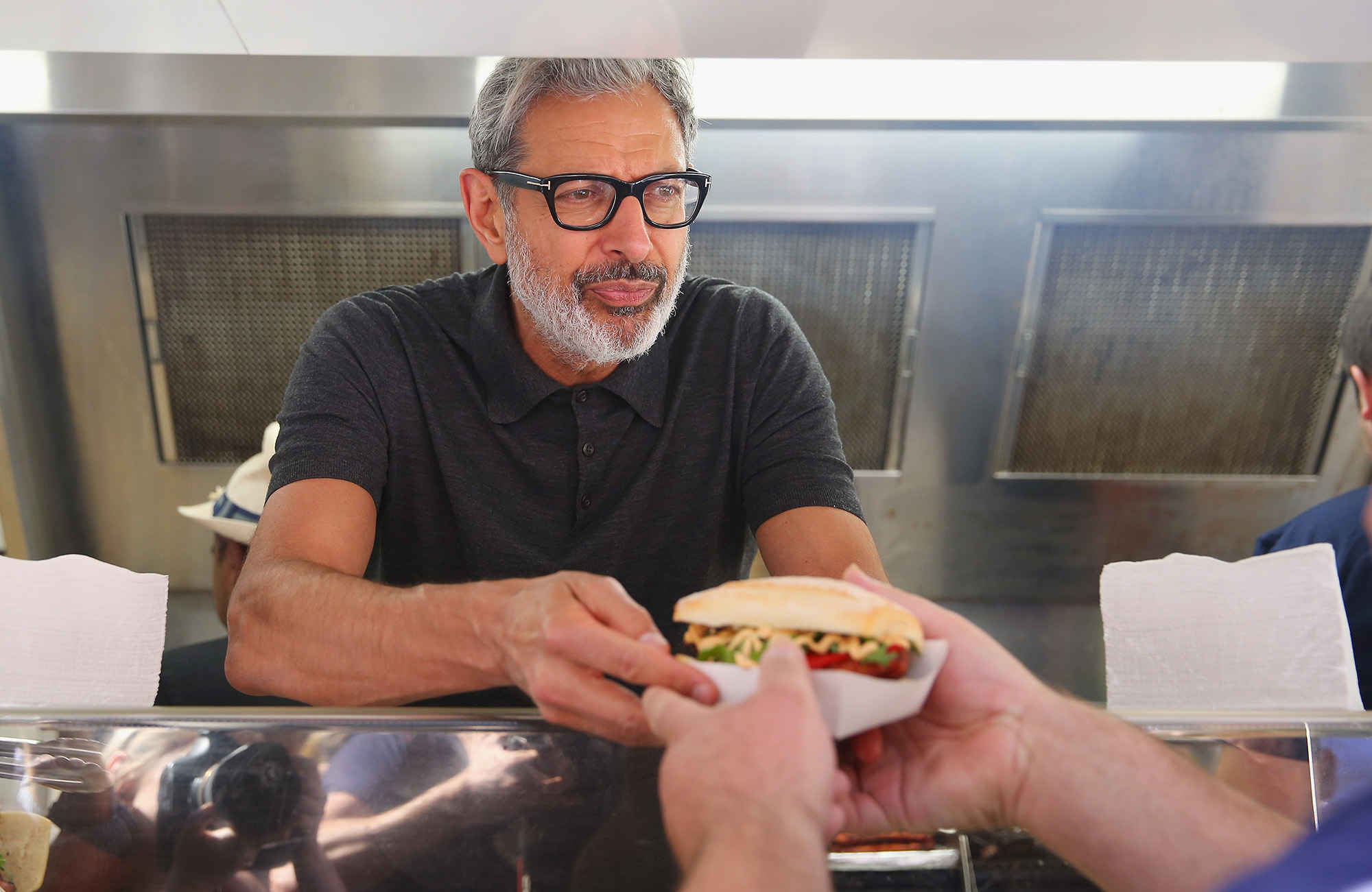 Jeff Goldblum Serves Sausages To Sydneysiders