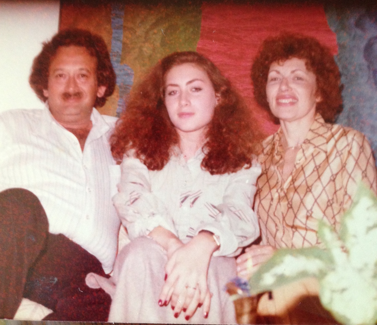 Lisa Gurwitch with her father and mother