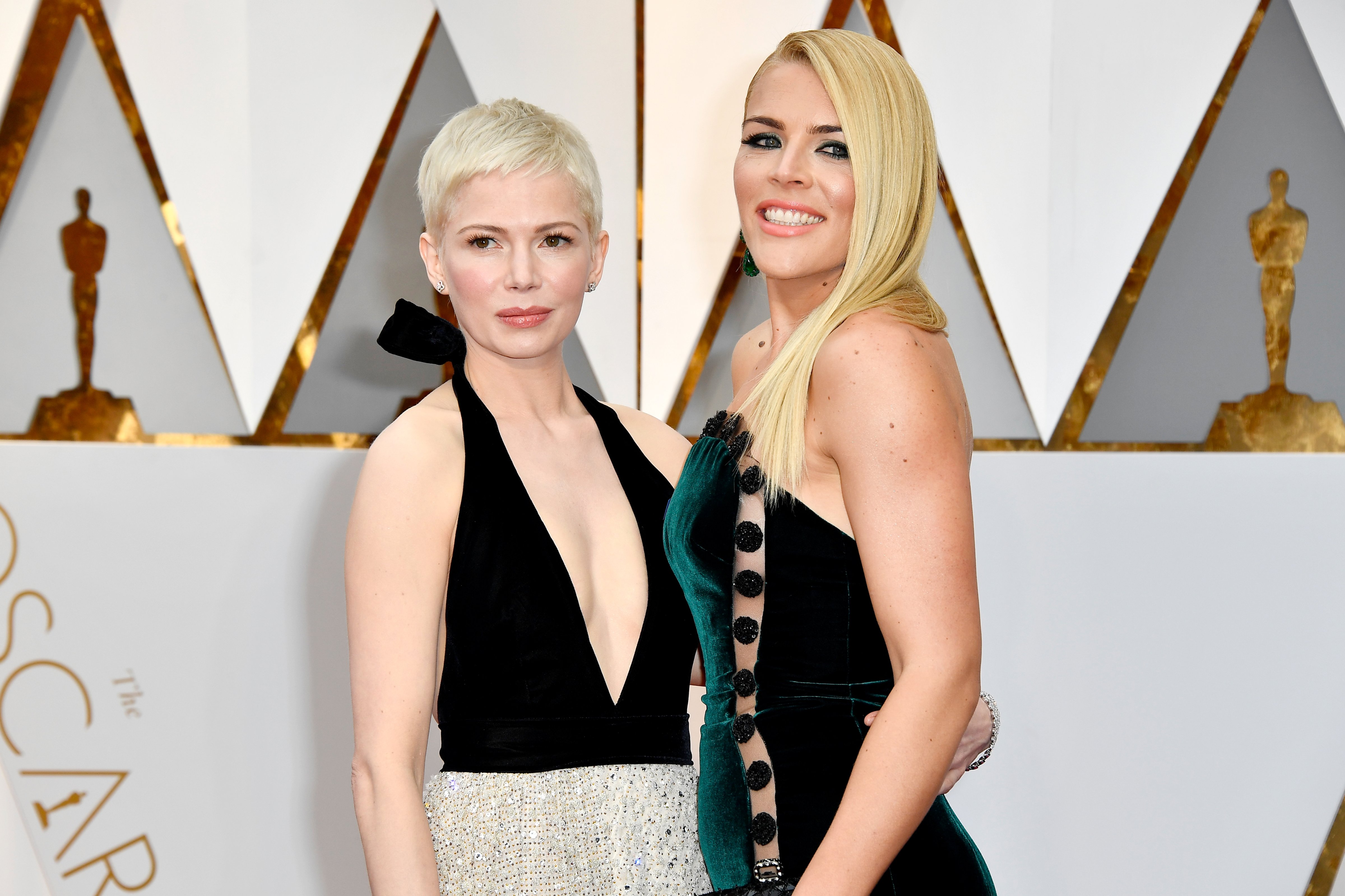 HOLLYWOOD, CA - FEBRUARY 26:  Actors Michelle Williams (L) and Busy Philipps attend the 89th Annual Academy Awards at Hollywood & Highland Center on February 26, 2017 in Hollywood, California.  (Photo by Frazer Harrison/Getty Images) (Frazer Harrison—Getty Images)