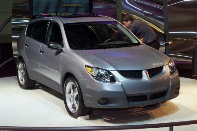Pontiac, which has been savaged by critics for the design of its Aztek sport utility wagon, unveiled the softer, cleaner lines of the new Vibe sport wagon at the L.A. show in 2001.