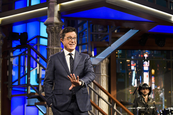 Stephen Colbert hosts <em>The Late Show</em> on Thursday, April 6, 2017 (Mary Kouw/CBS via Getty Images)