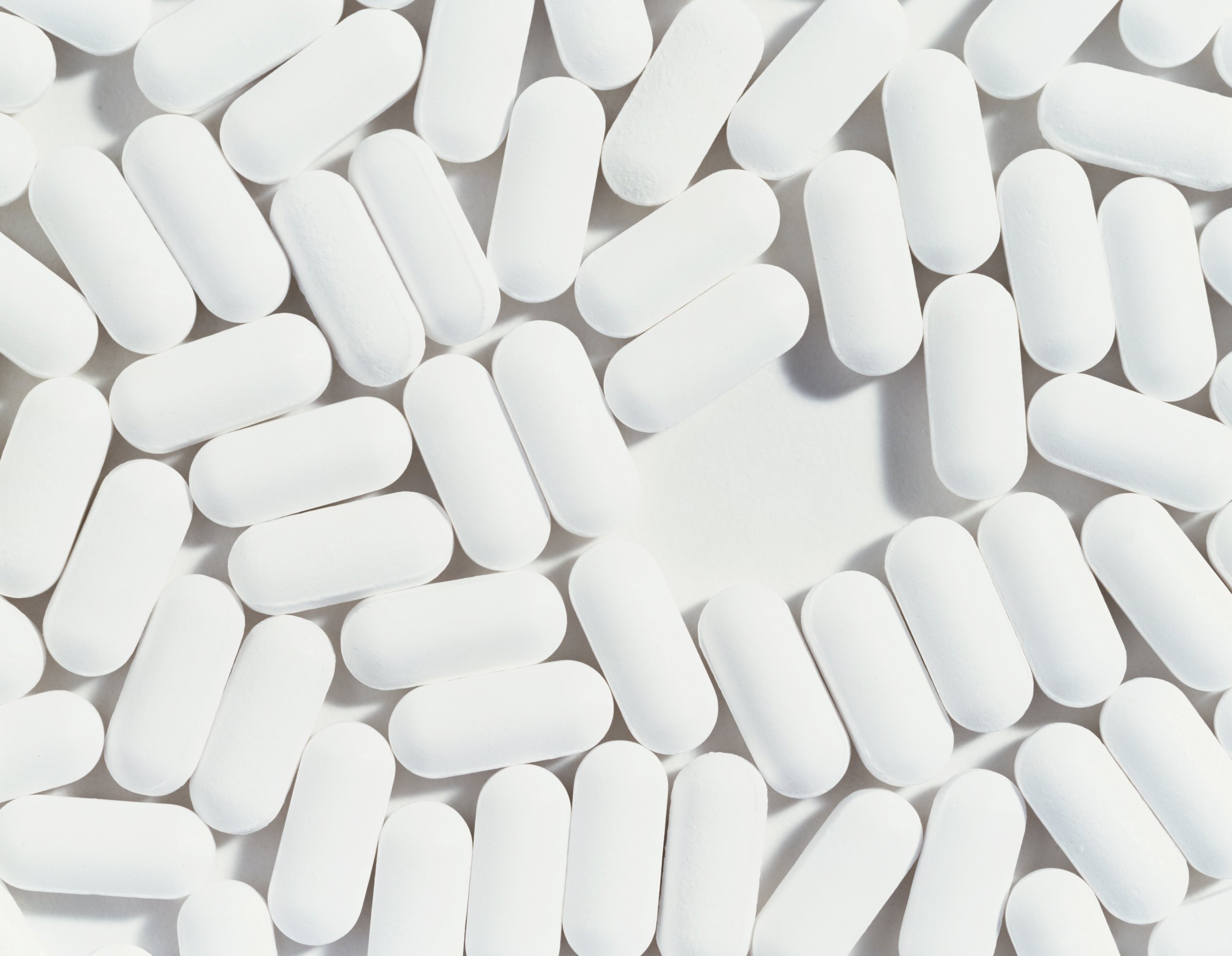 White pills (full frame) TIME health stock