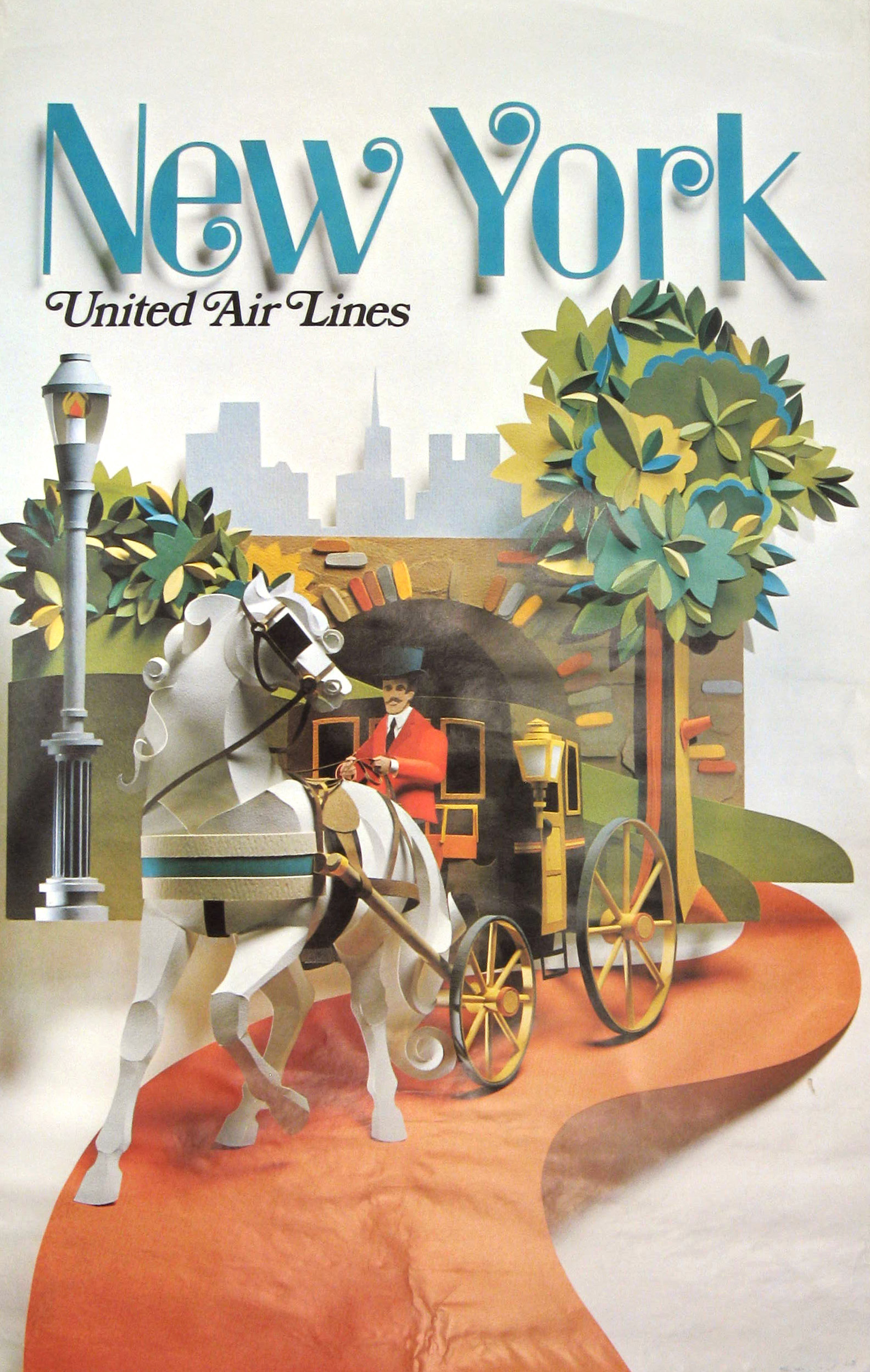 United Air Lines New York 1971.