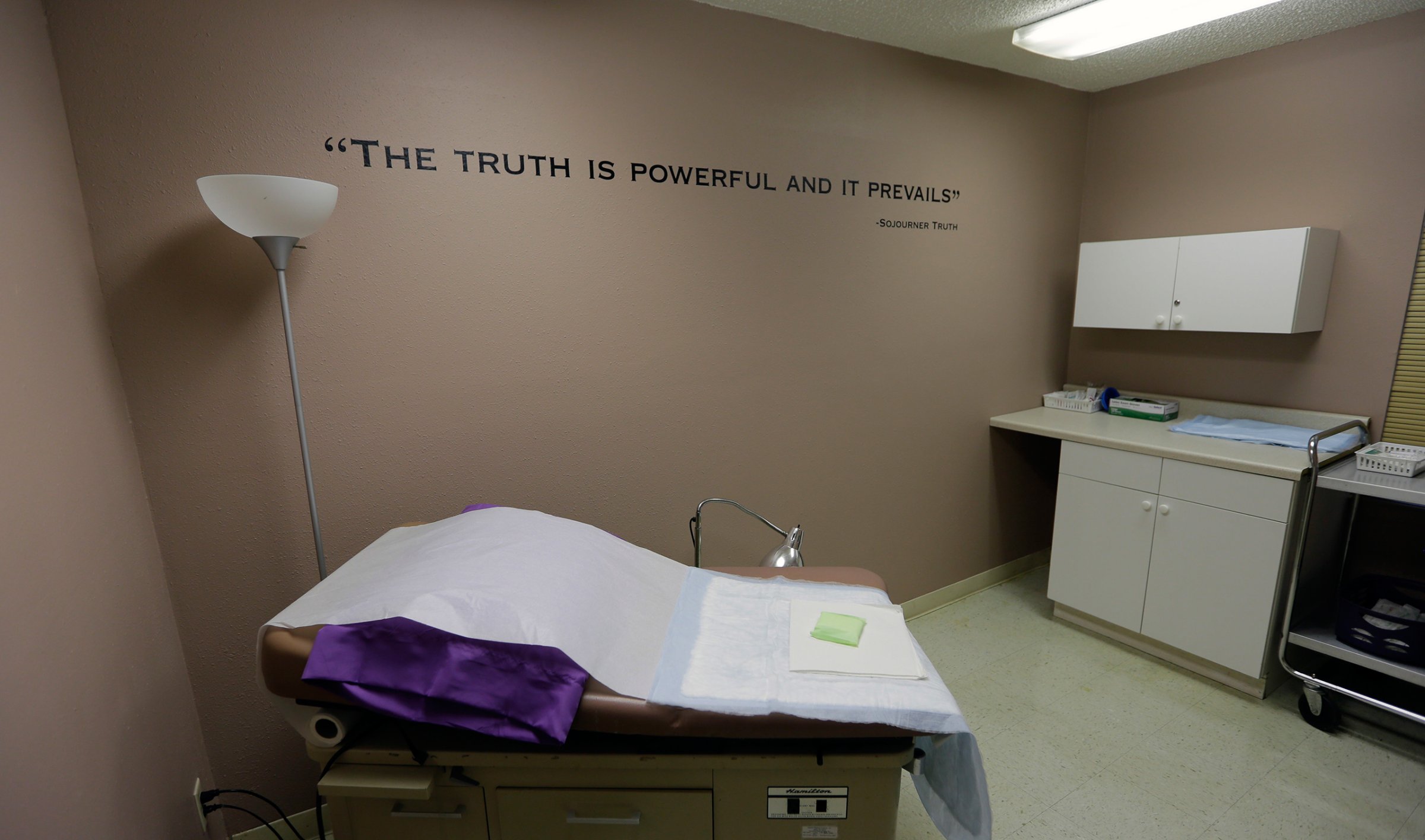 A room formally used as an examination room for abortions is seen at Choice Clinic, formerly Whole Woman's Health Clinic, in Austin on June 27, 2016.