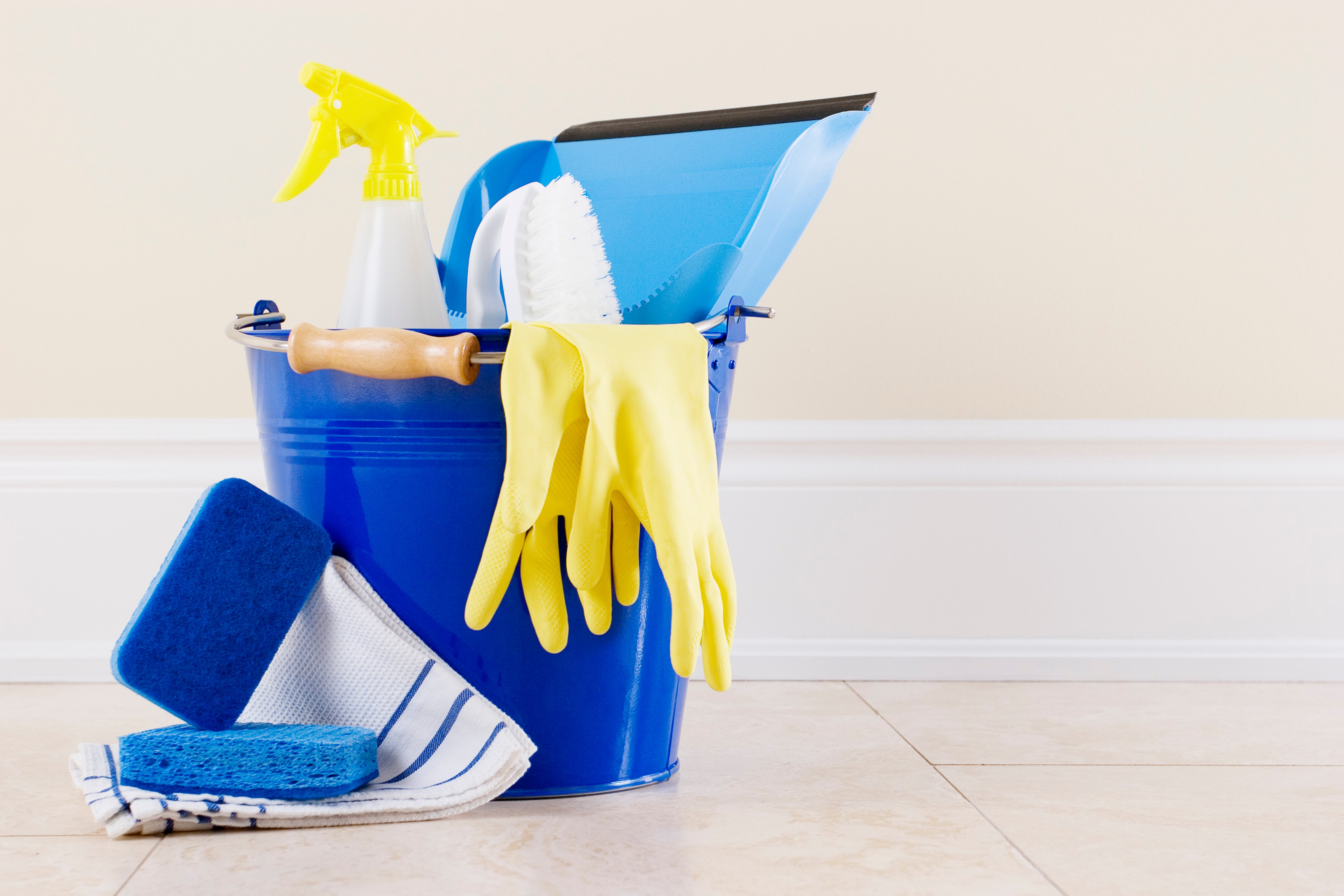 Cleaning Supplies in a Bucket (Vast Photography—Getty Images/First Light)