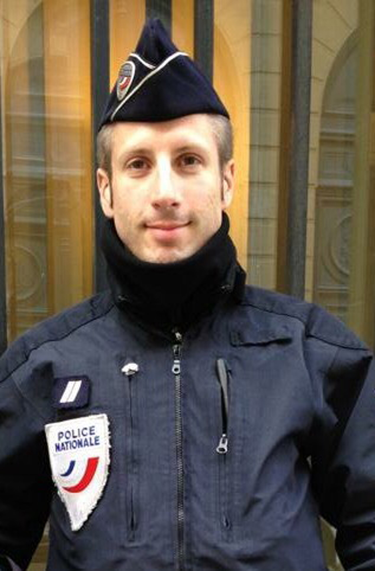 This undated image provided on April 21, 2017, by FLAG, an association of LGBT police officers, shows French police officer Xavier Jugele. (AP)