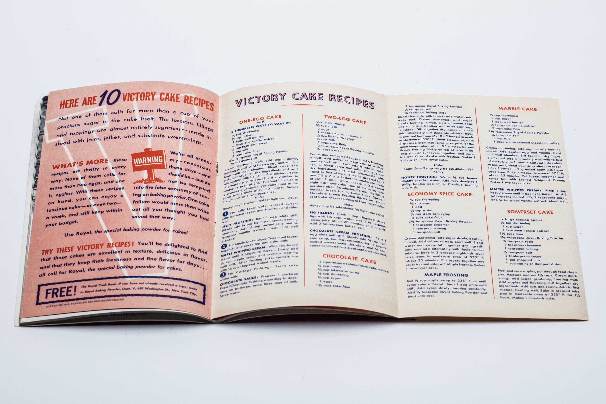 WWII-era cookbook for the home front