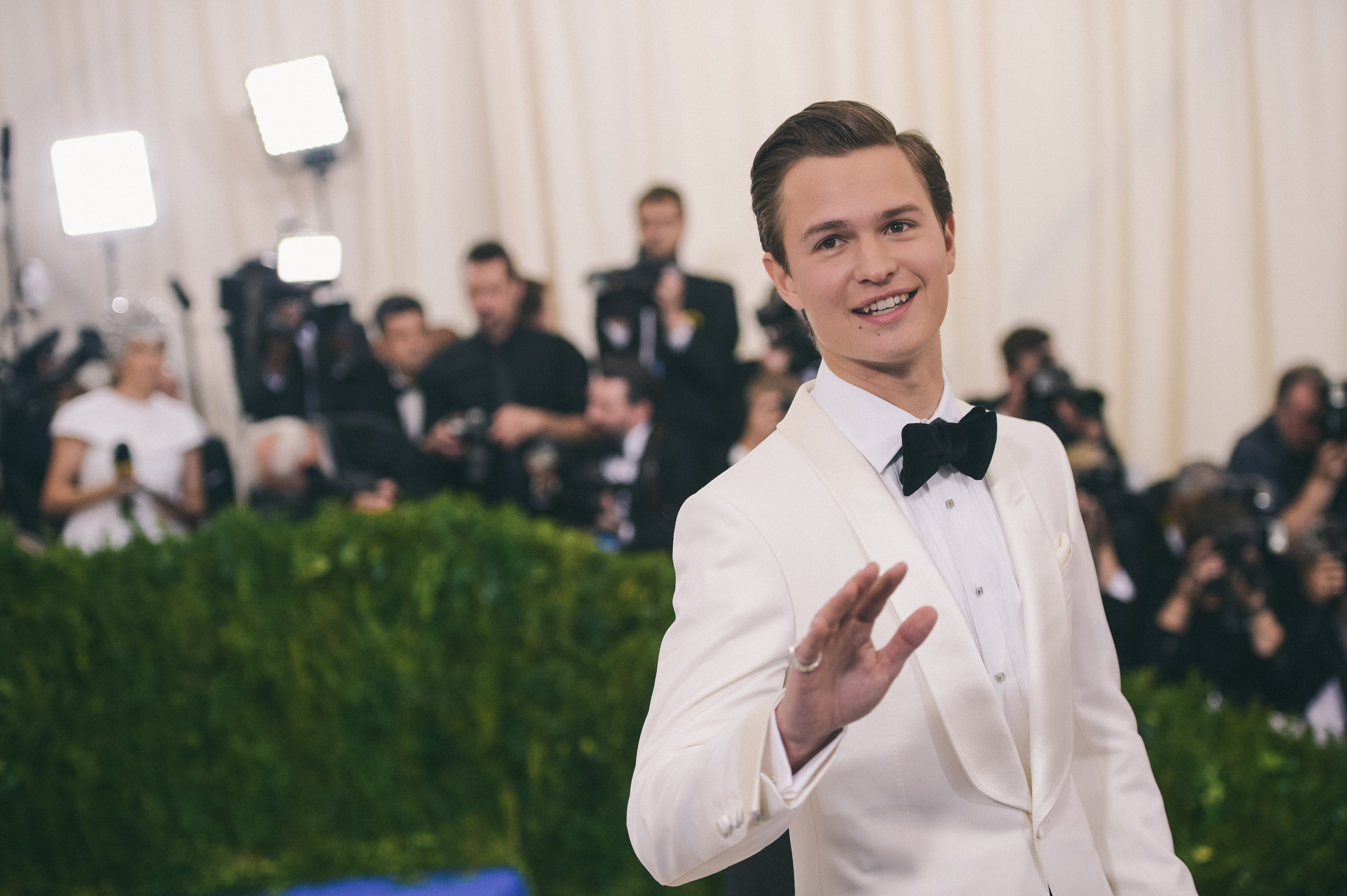 Ansel Elgort attends the Costume Institute Gala at Metropolitan Museum of Art on May 1, 2017 in New York City.