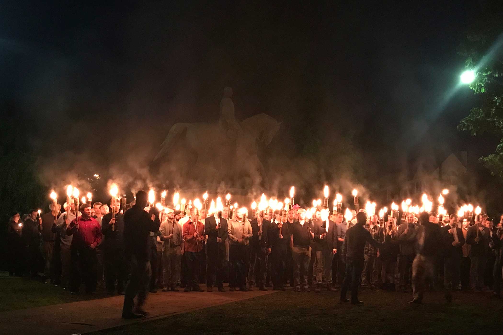 Confederate Monument Torch Protest