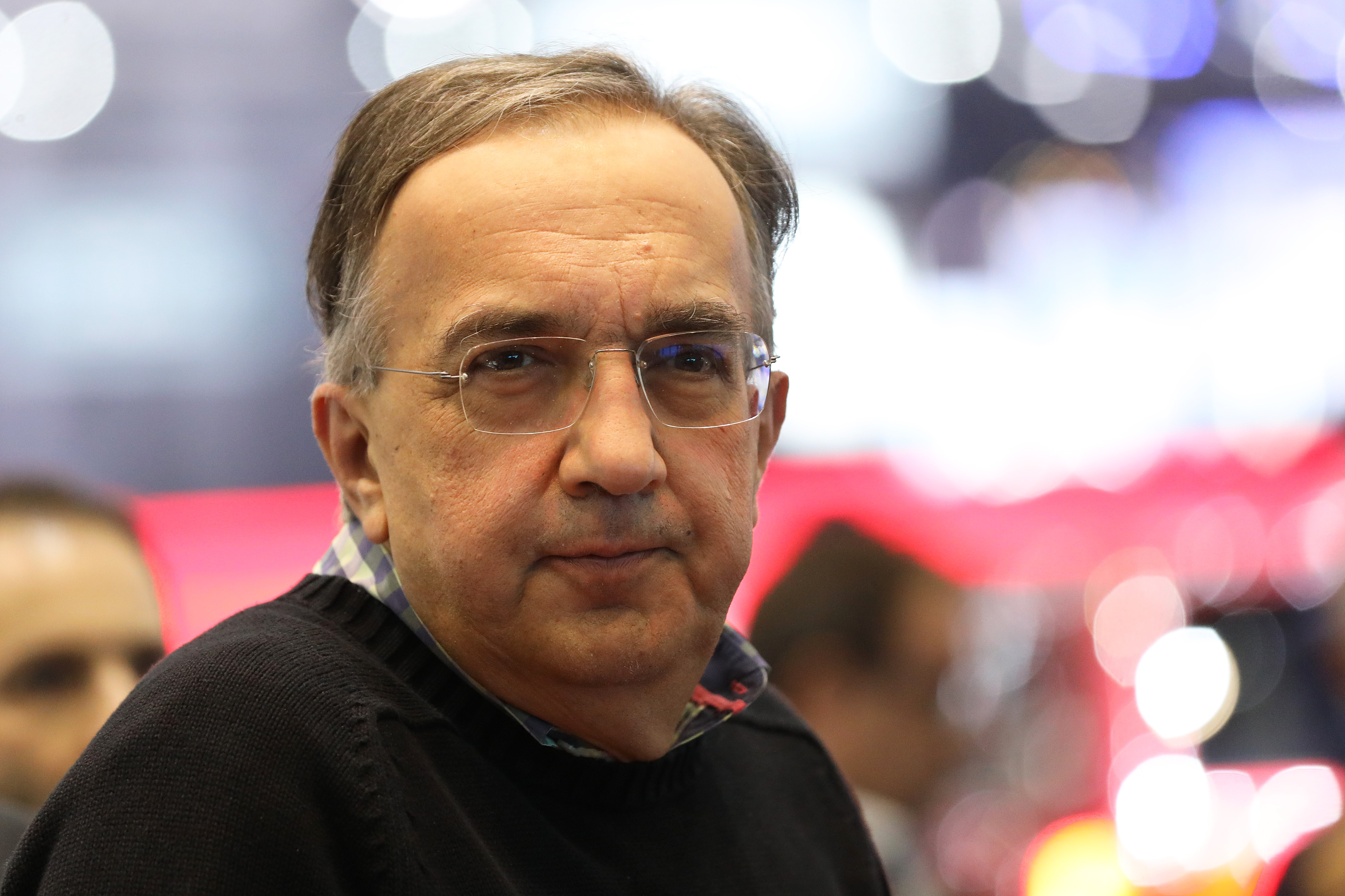 Sergio Marchionne, chief executive officer of Fiat Chrysler Automobiles NV, looks on during a launch event on the first day of the 87th Geneva International Motor Show in Geneva, Switzerland, on Tuesday, March 7, 2017. (Chris Ratcliffe&mdash;Bloomberg/Getty Images)