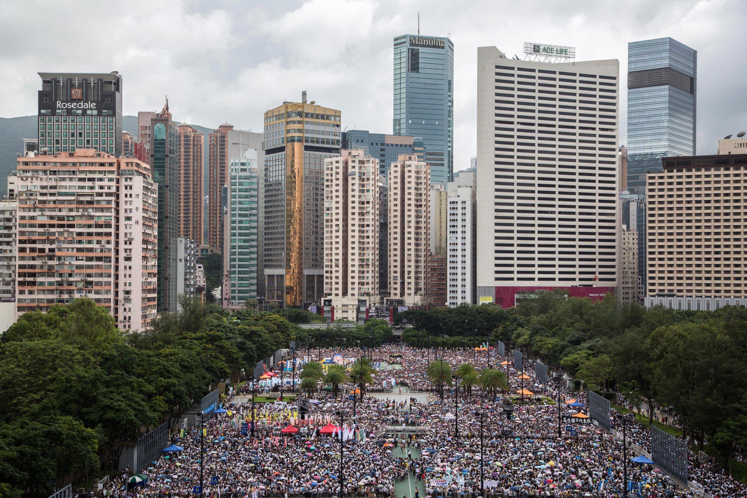Hong Kong's July 1 Rally As Tensions Continue After White Paper On Hong Kong