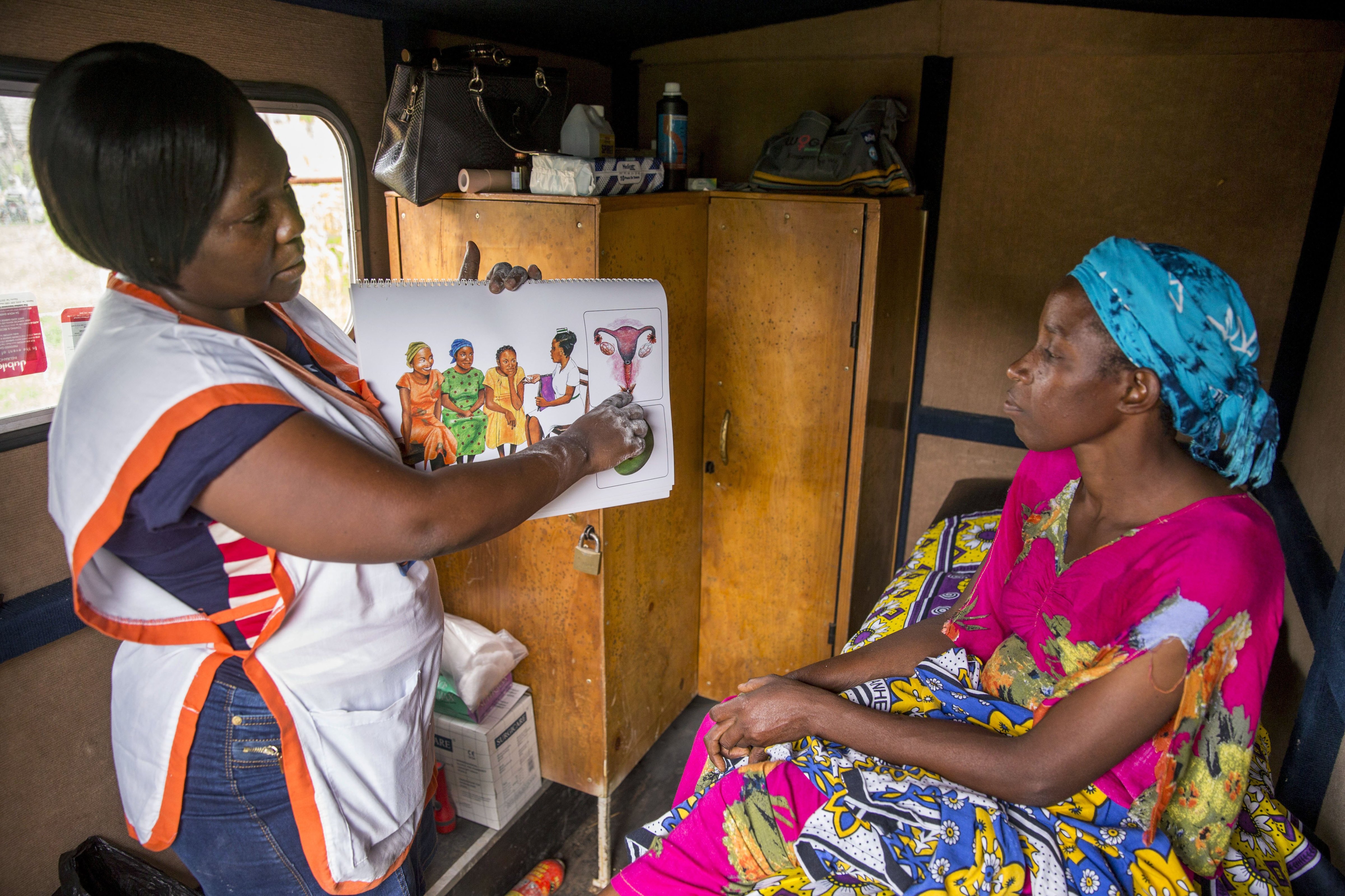 A clinic providing women in rural areas family planning options near Mombasa, Kenya. (Jonathan Torgovnik—Getty Images)