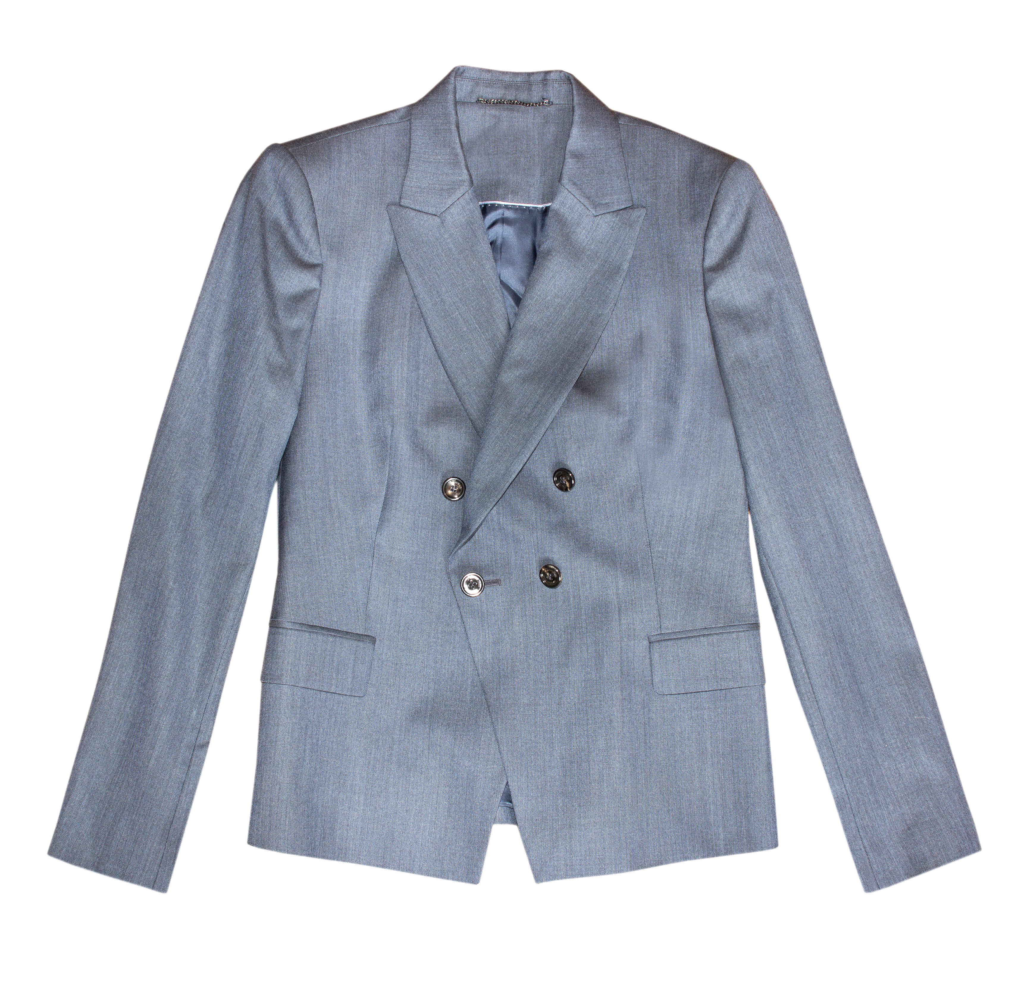 Grey classic female office jacket isolated