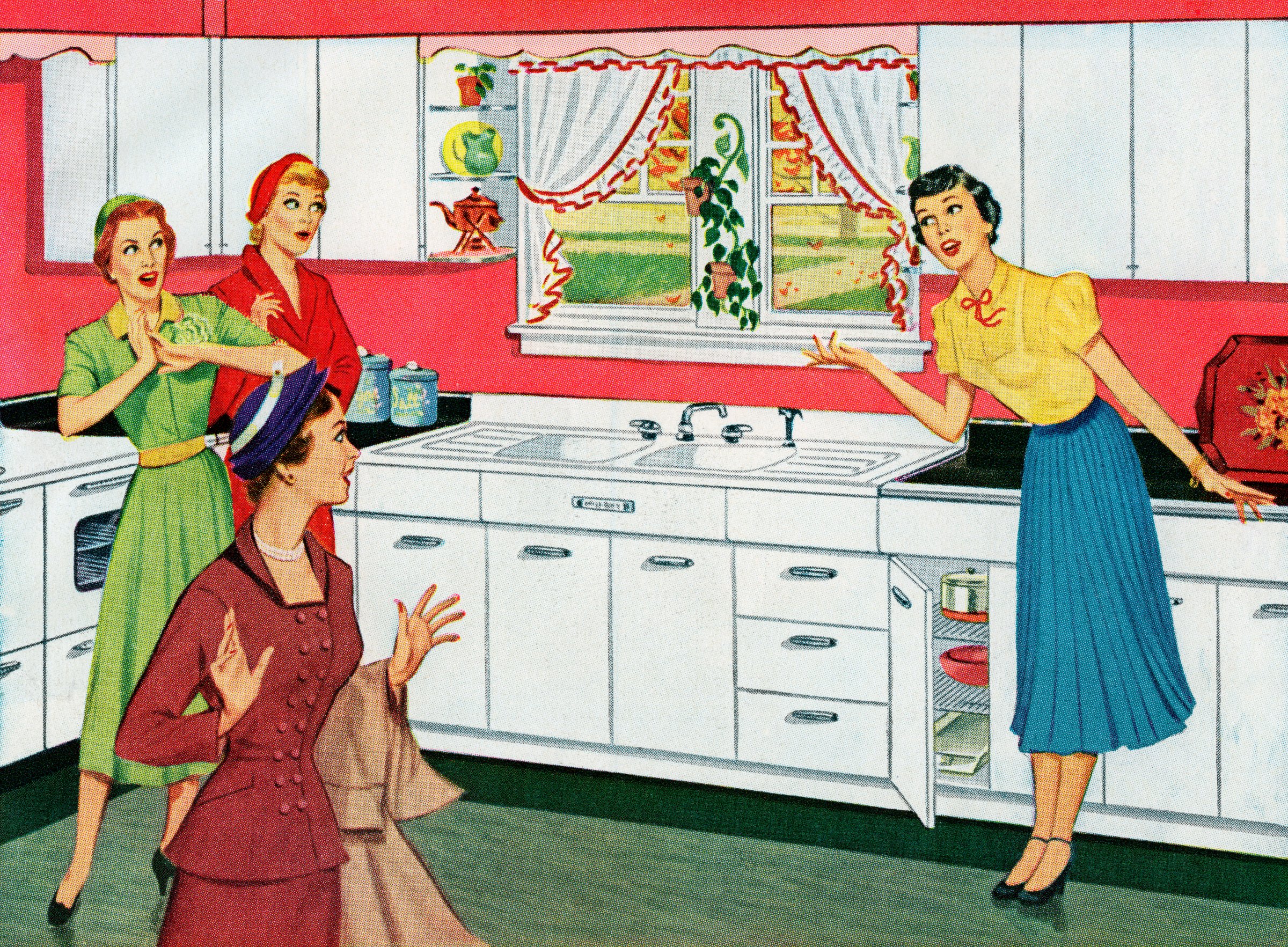 Housewife In New Kitchen
